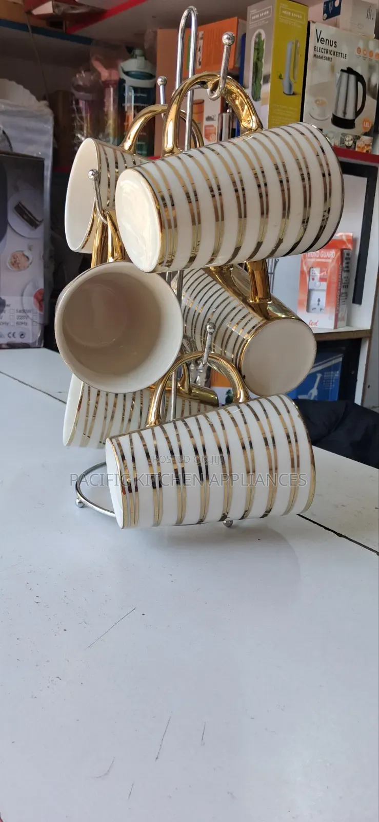 Ceramic Gold Ring Mugs