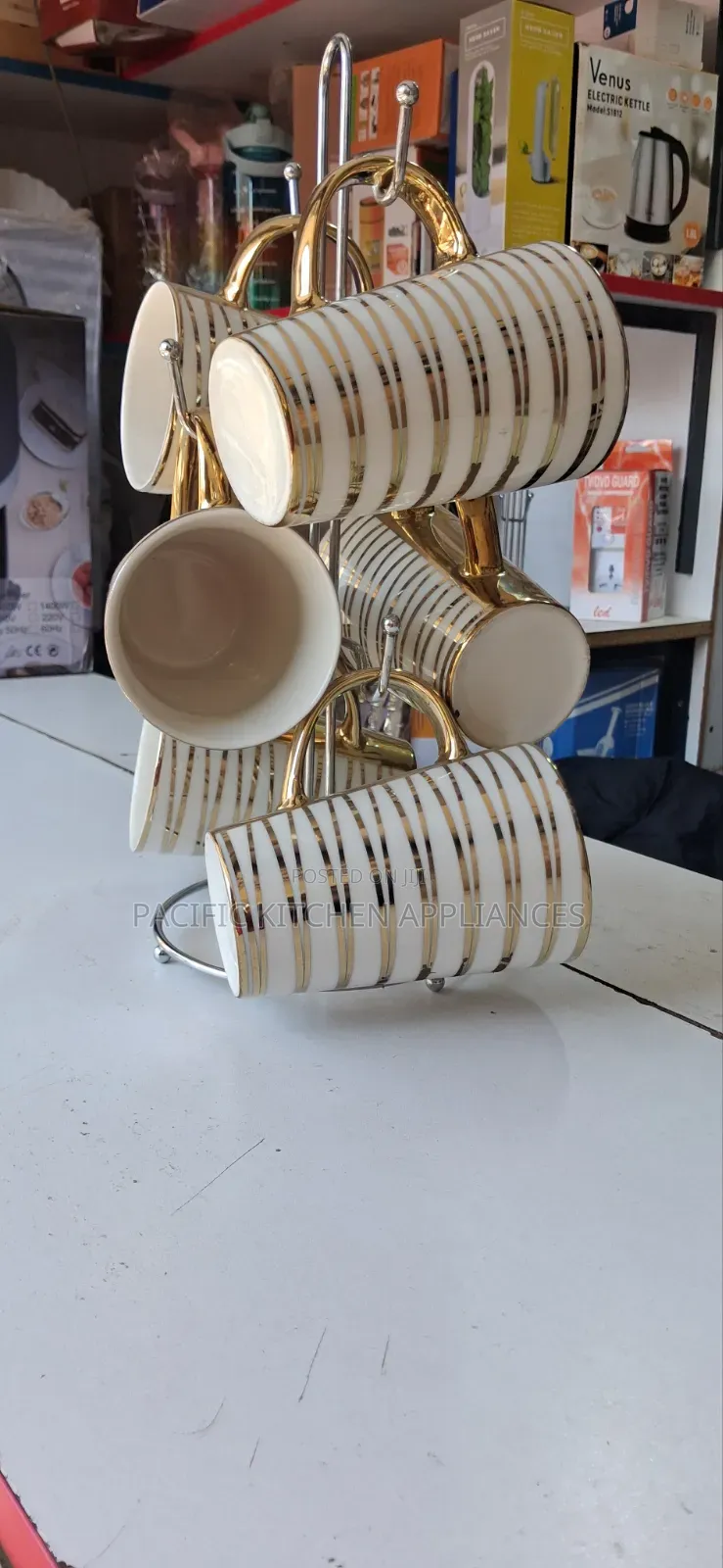 Ceramic Gold Ring Mugs