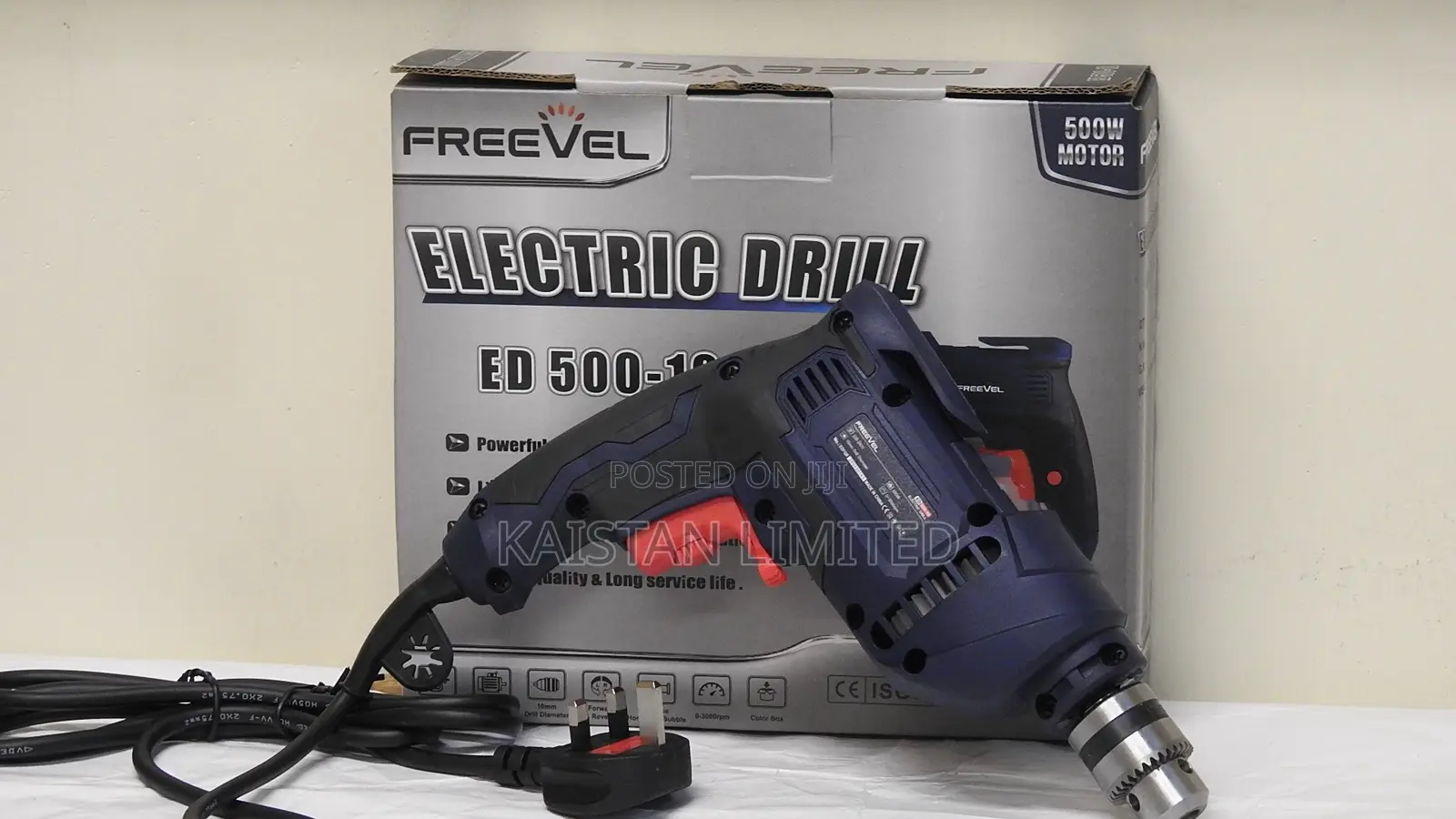 Electric Hand Drill Machine 500W – FREEVEL