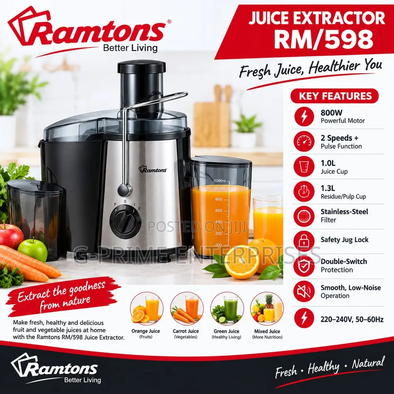 Ramtons Commercial Juicer Extractor