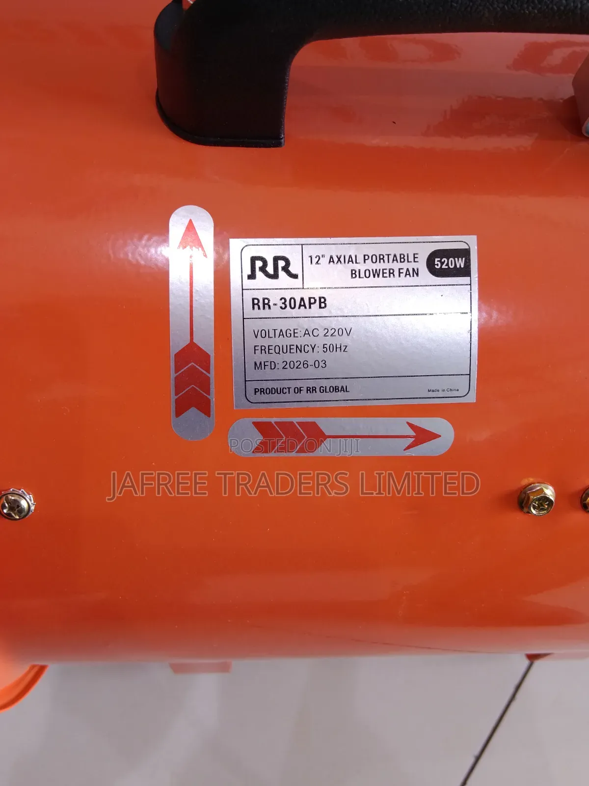 12" Axial Portable Blower Fan