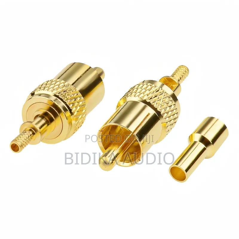 Coaxial Cable Copper Gold Plated 50ohm DC-6GHz Audio Connector