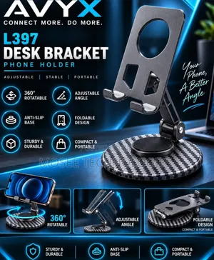 ° Rotatable Anti-Slip Desk Phone Holder