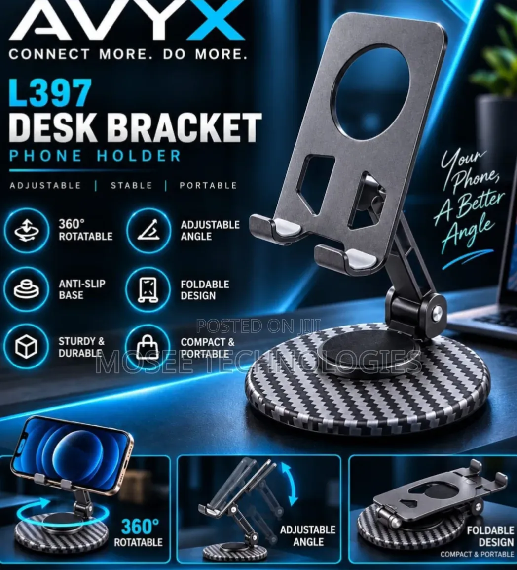 ° Rotatable Anti-Slip Desk Phone Holder