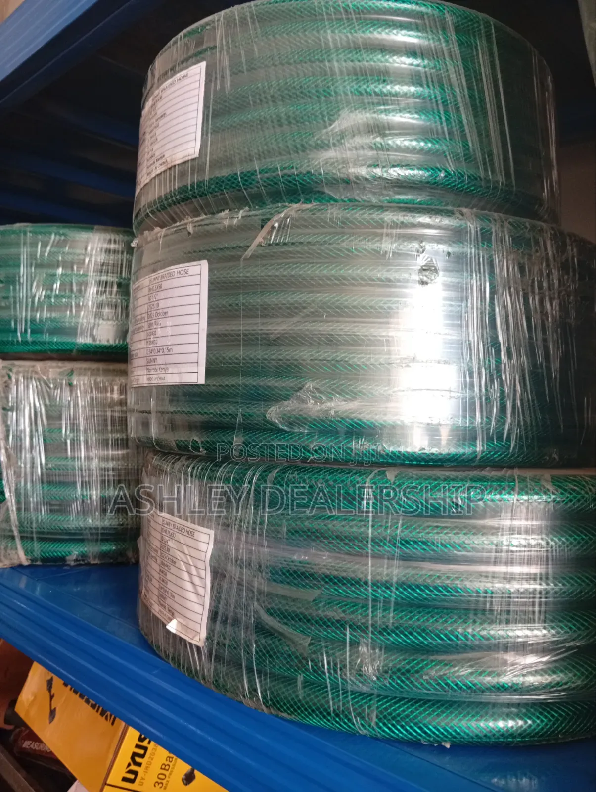 Green Braided Hose Pipe
