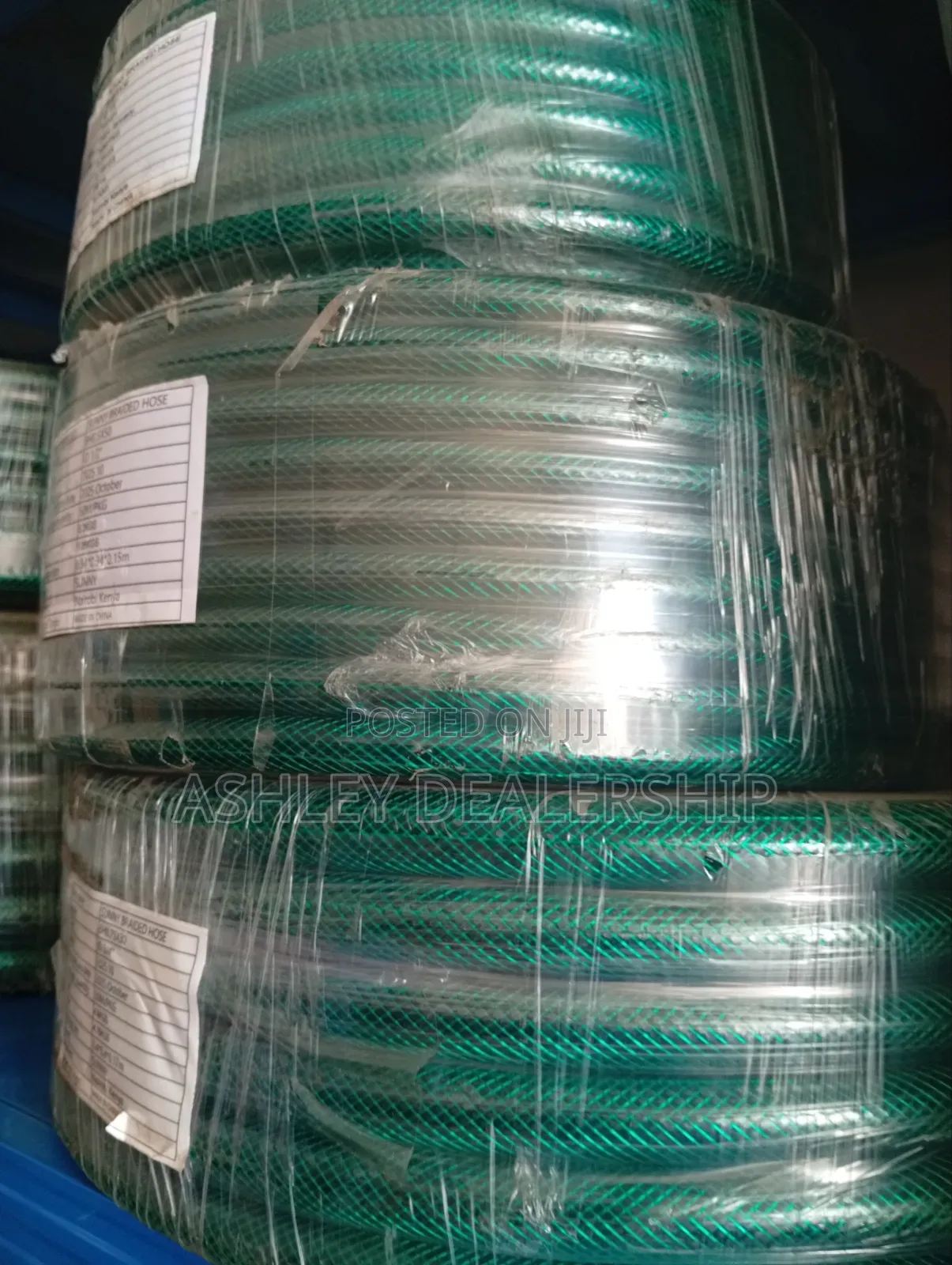Green Braided Hose Pipe