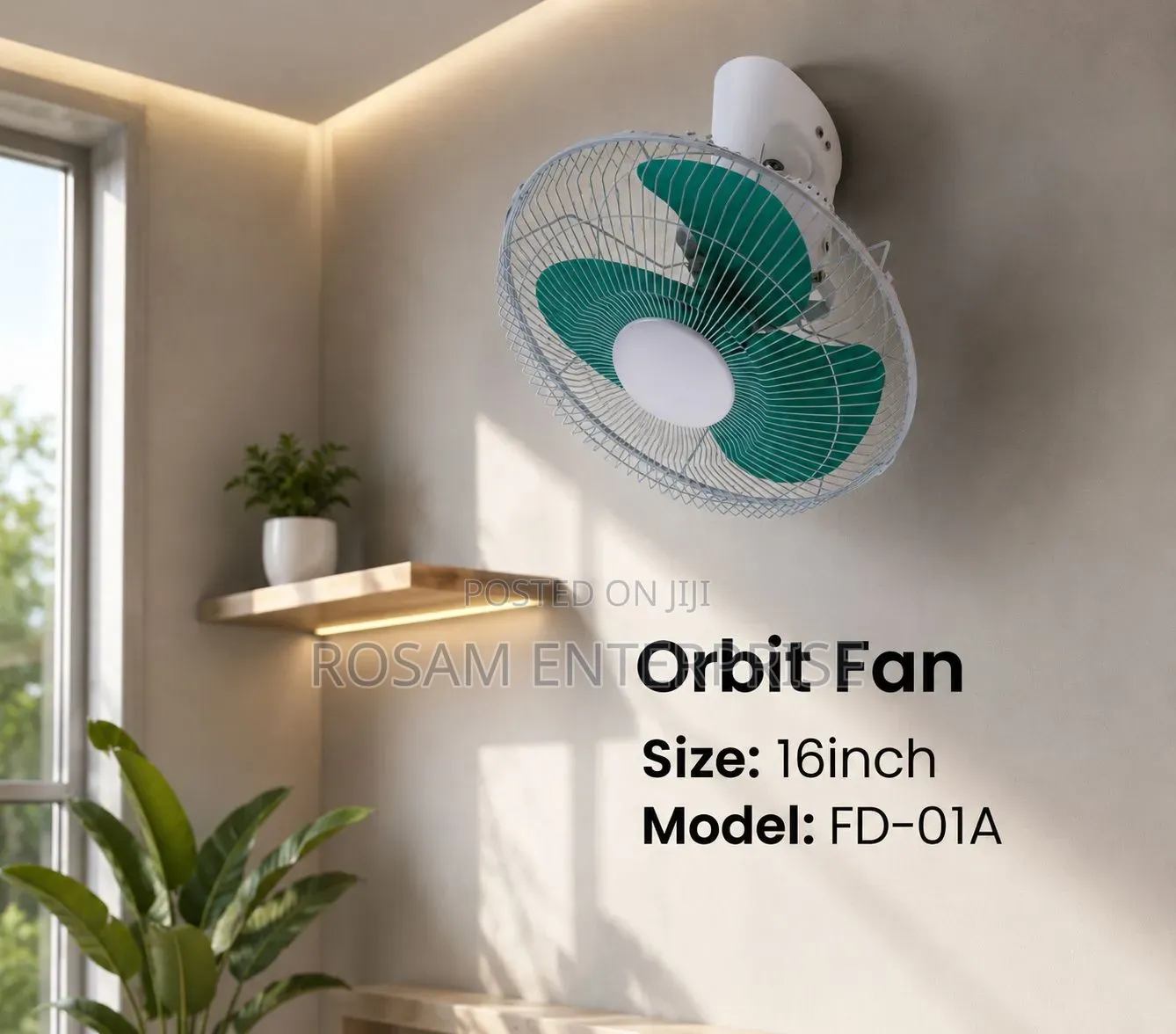 Orbit Fan 16” Starworth 
Oscillating