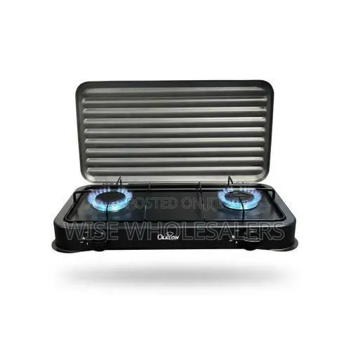 Oleleon Double Burner Gas Cooker With Lid
