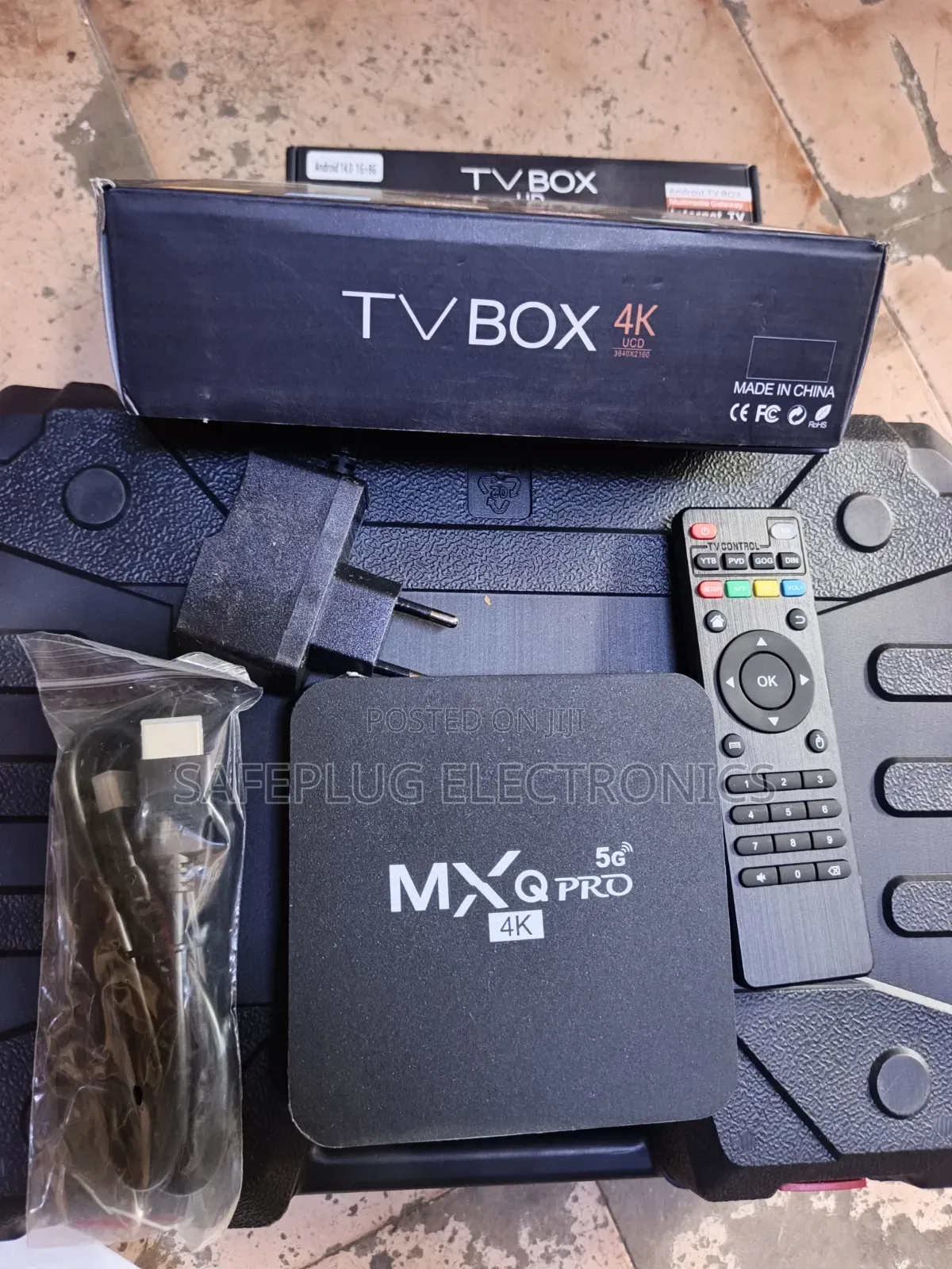 MXQ Pro 4K 5G Smart Android TV Box (With Remote & HDMI)