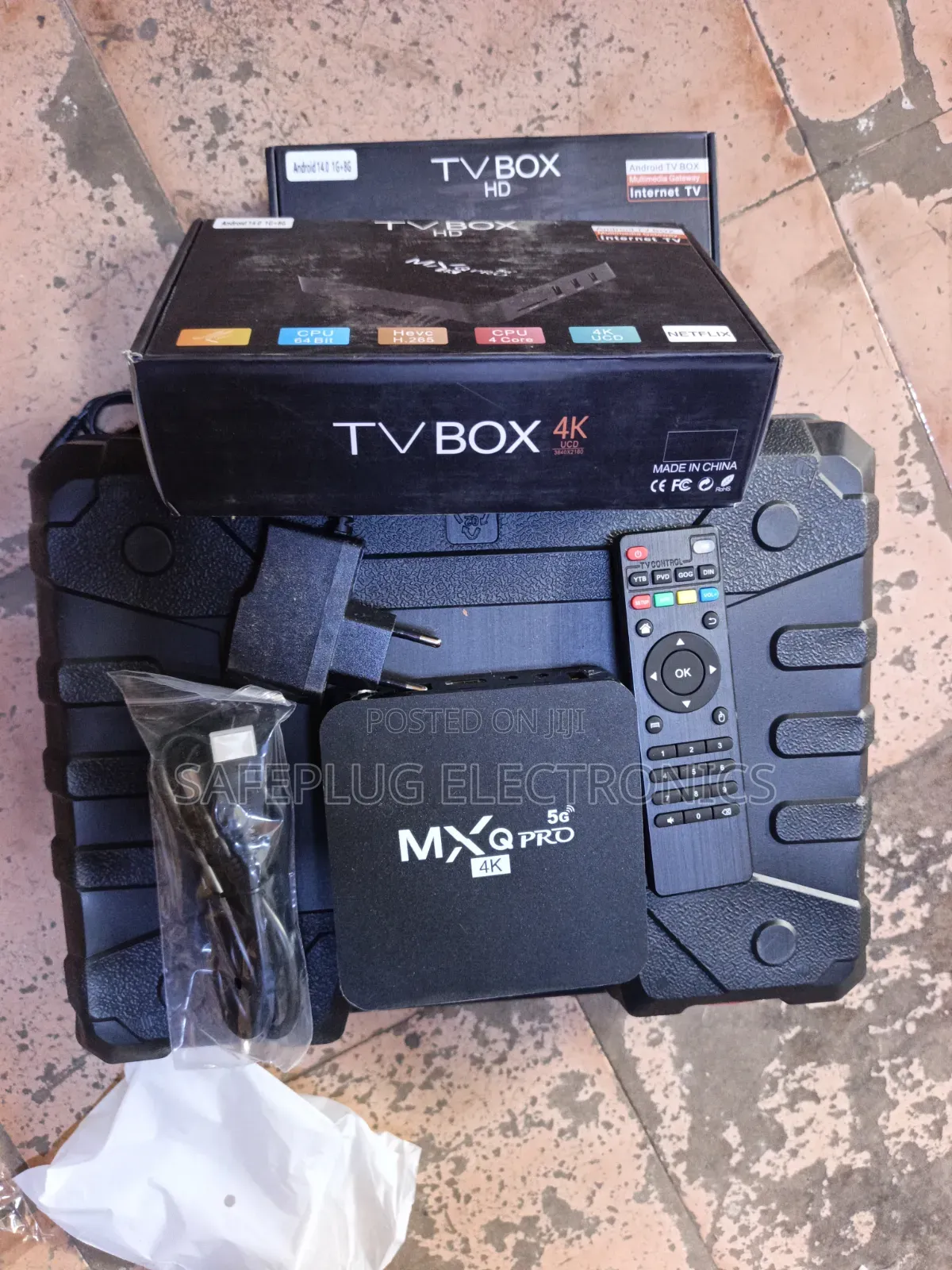 MXQ Pro 4K 5G Smart Android TV Box (With Remote & HDMI)