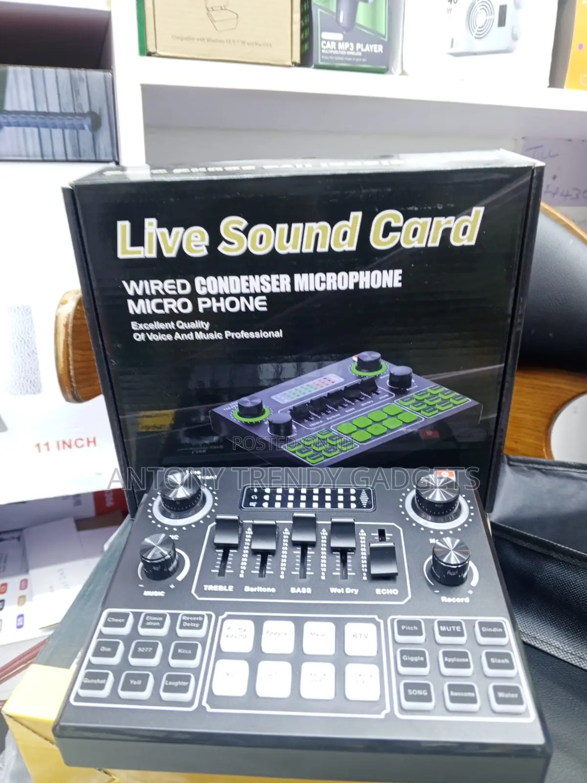 V9 Audio Mixer Sound Card With Voice Changer and Effects
