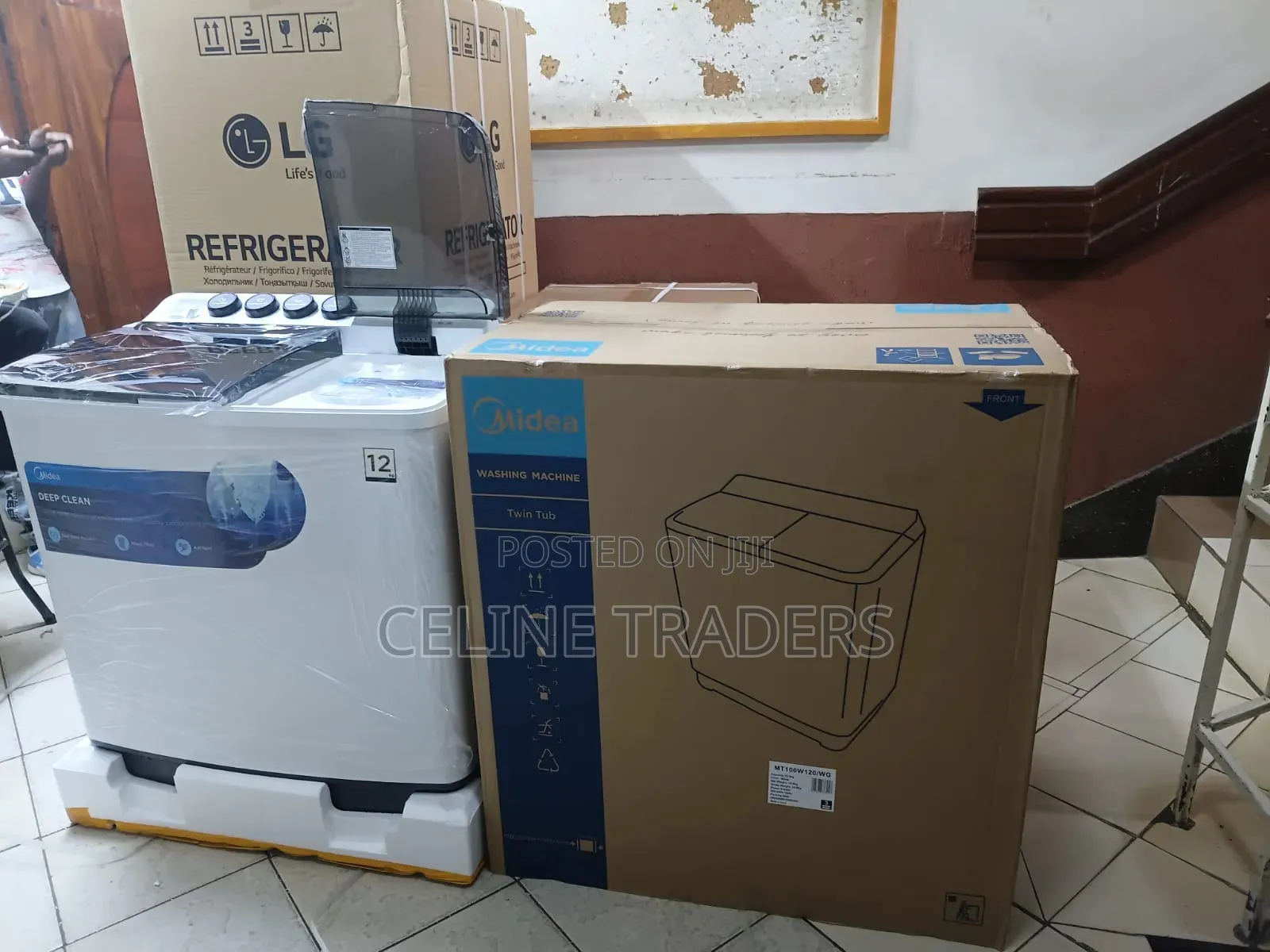 Midea 14KG Twin Tub Washing Machine Wash & Spin MT100W140/WG