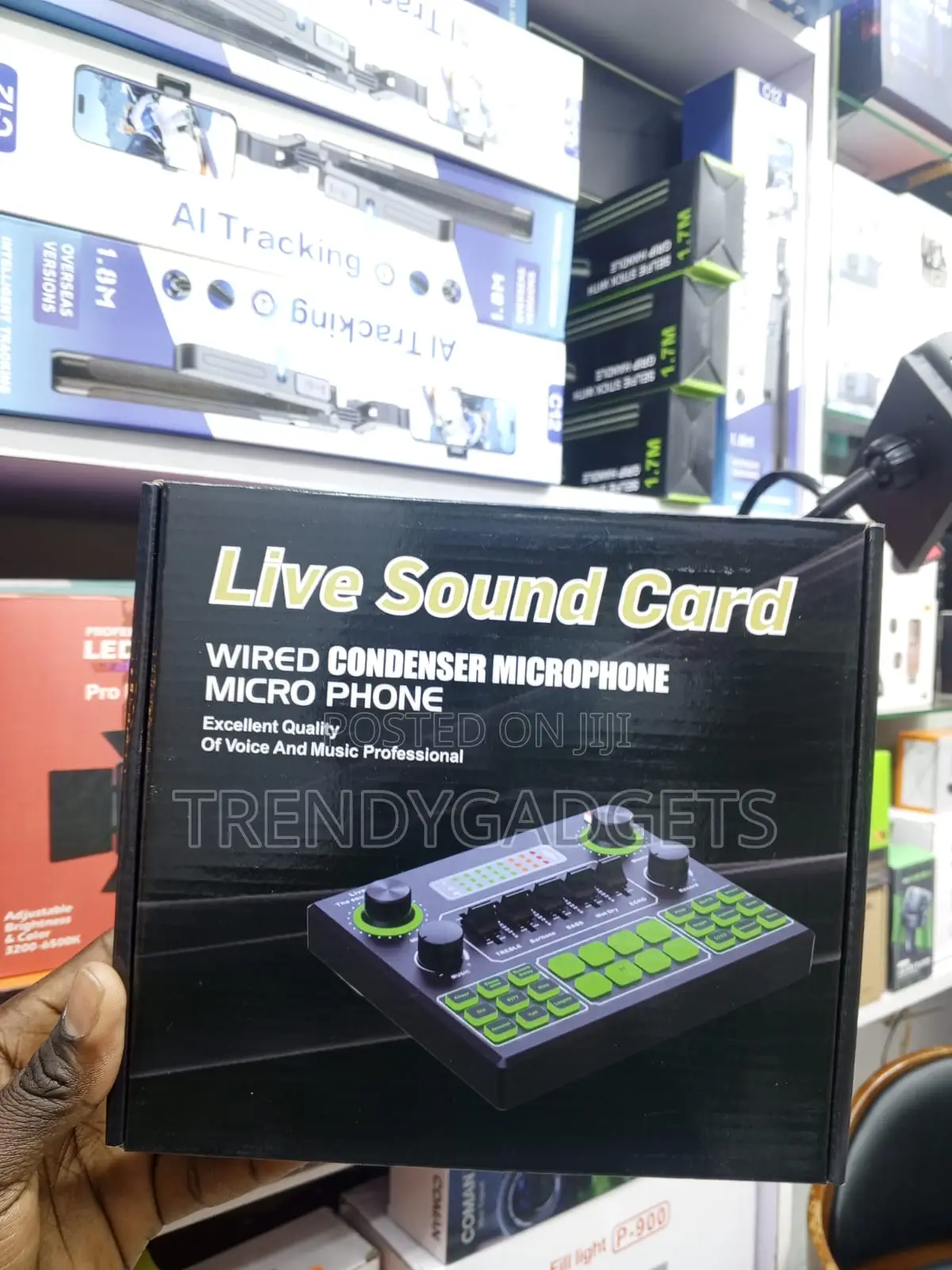 V9 Audio Mixer With Voice Changer and Karaoke Sound Effects