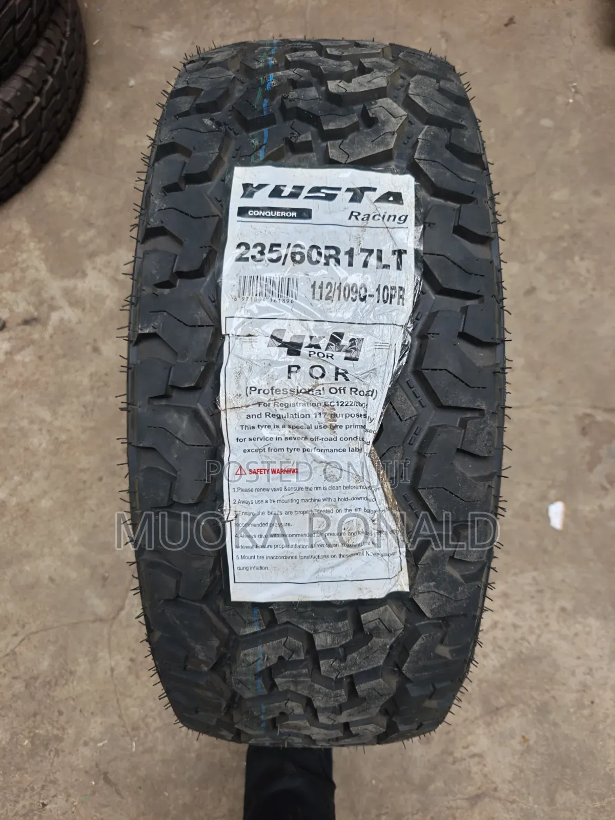 235/60r17 Yusta Tyre All-Terrein 10pr