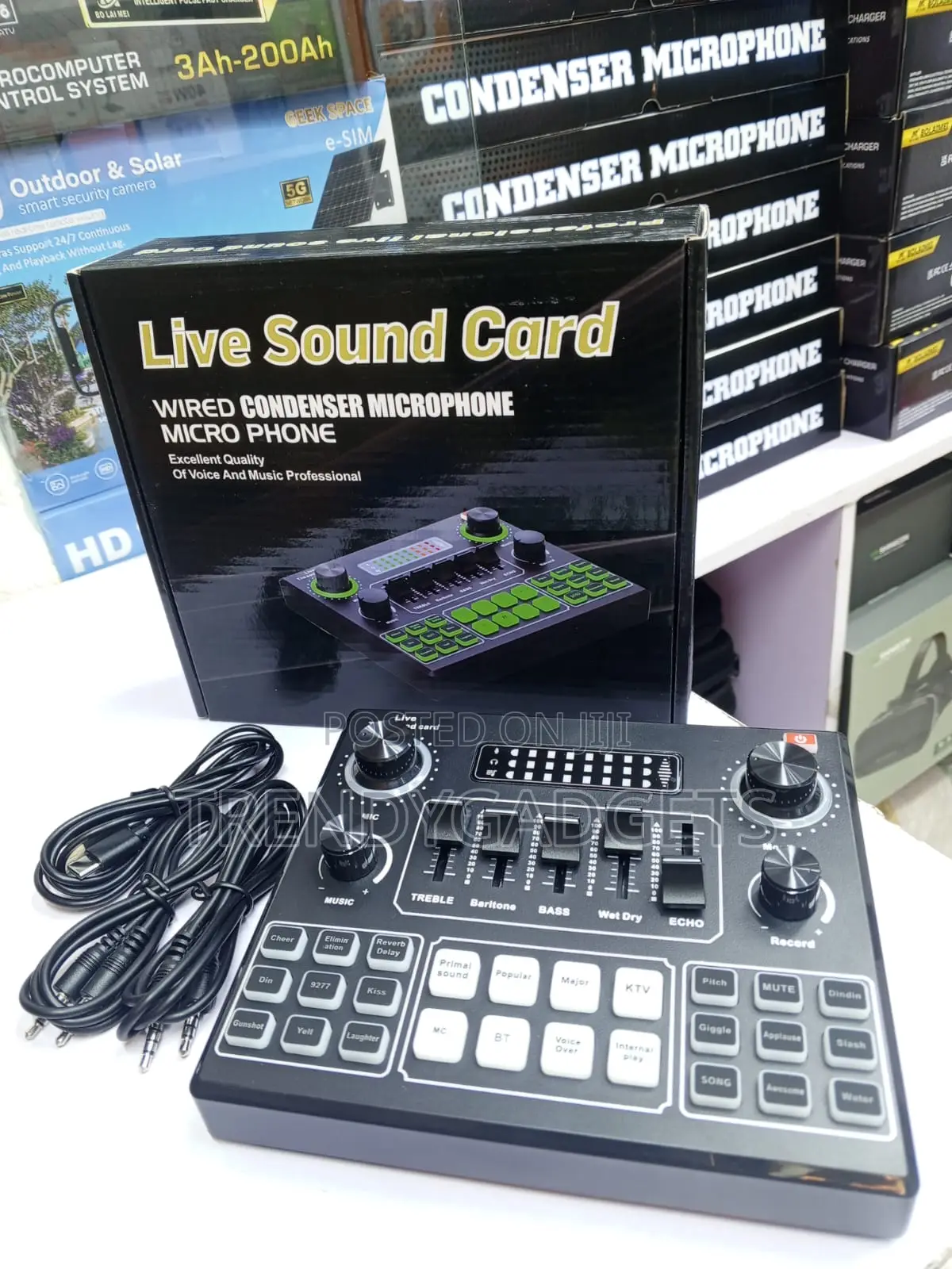 V9 USB Live Sound Card for TikTok, YouTube and Gaming