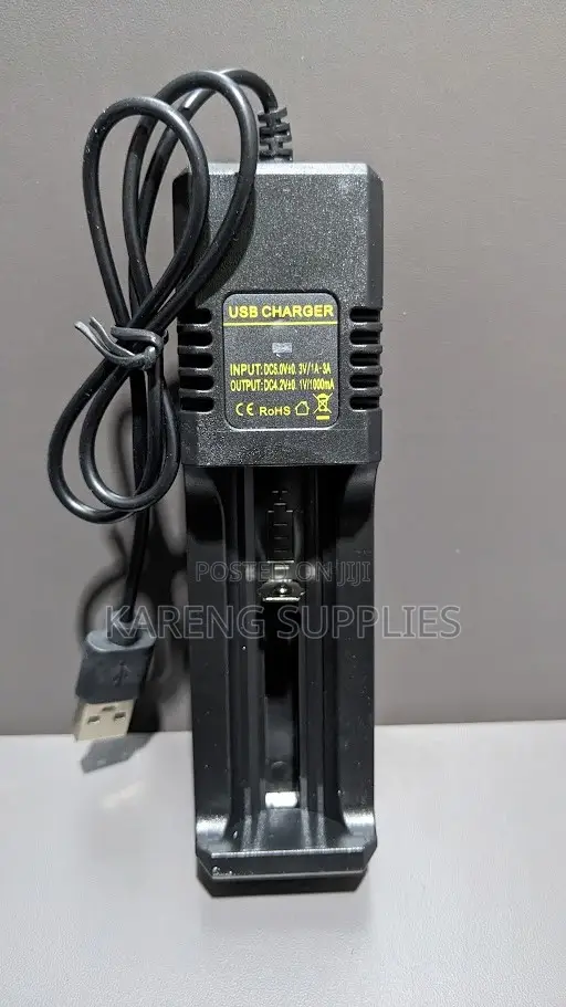 Single-Slot USB Li-Ion Battery Charger