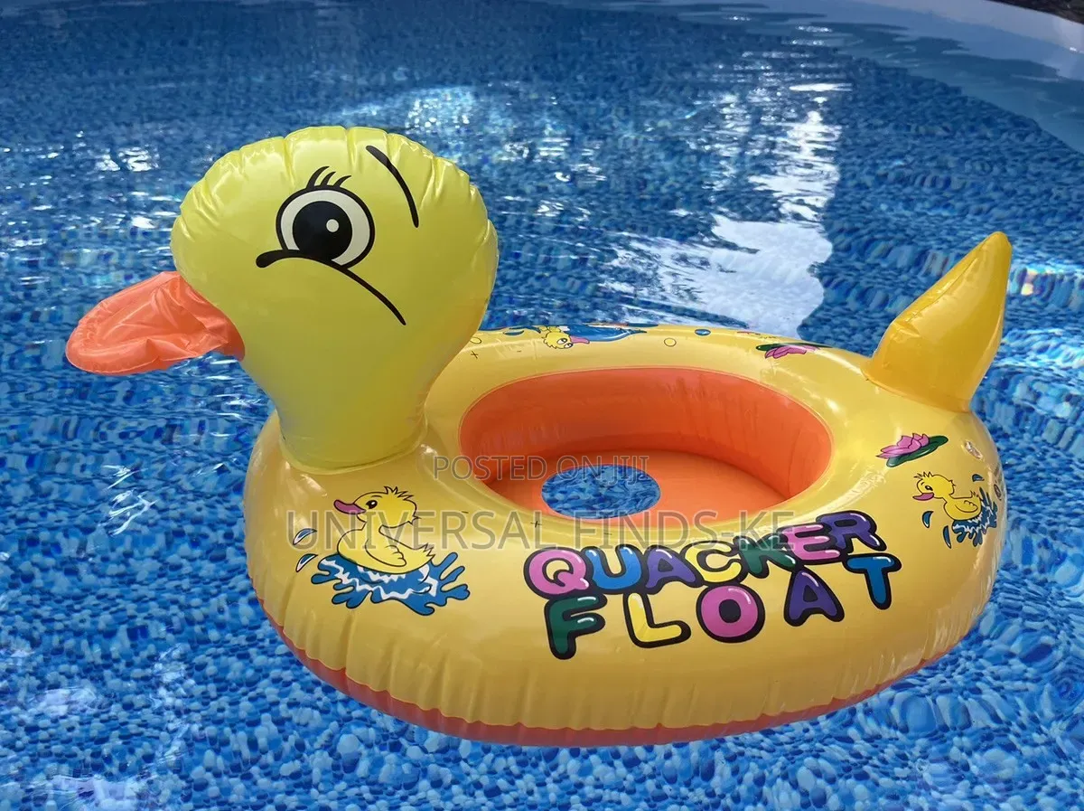 Inflatable Duck Pool Lounger for Outdoor Water Recreation