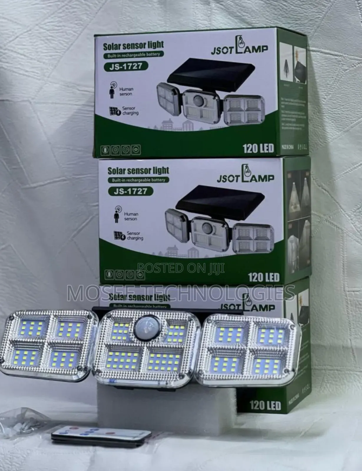 JSOT LAMP JS-1727 120 LED Solar Motion Sensor Light