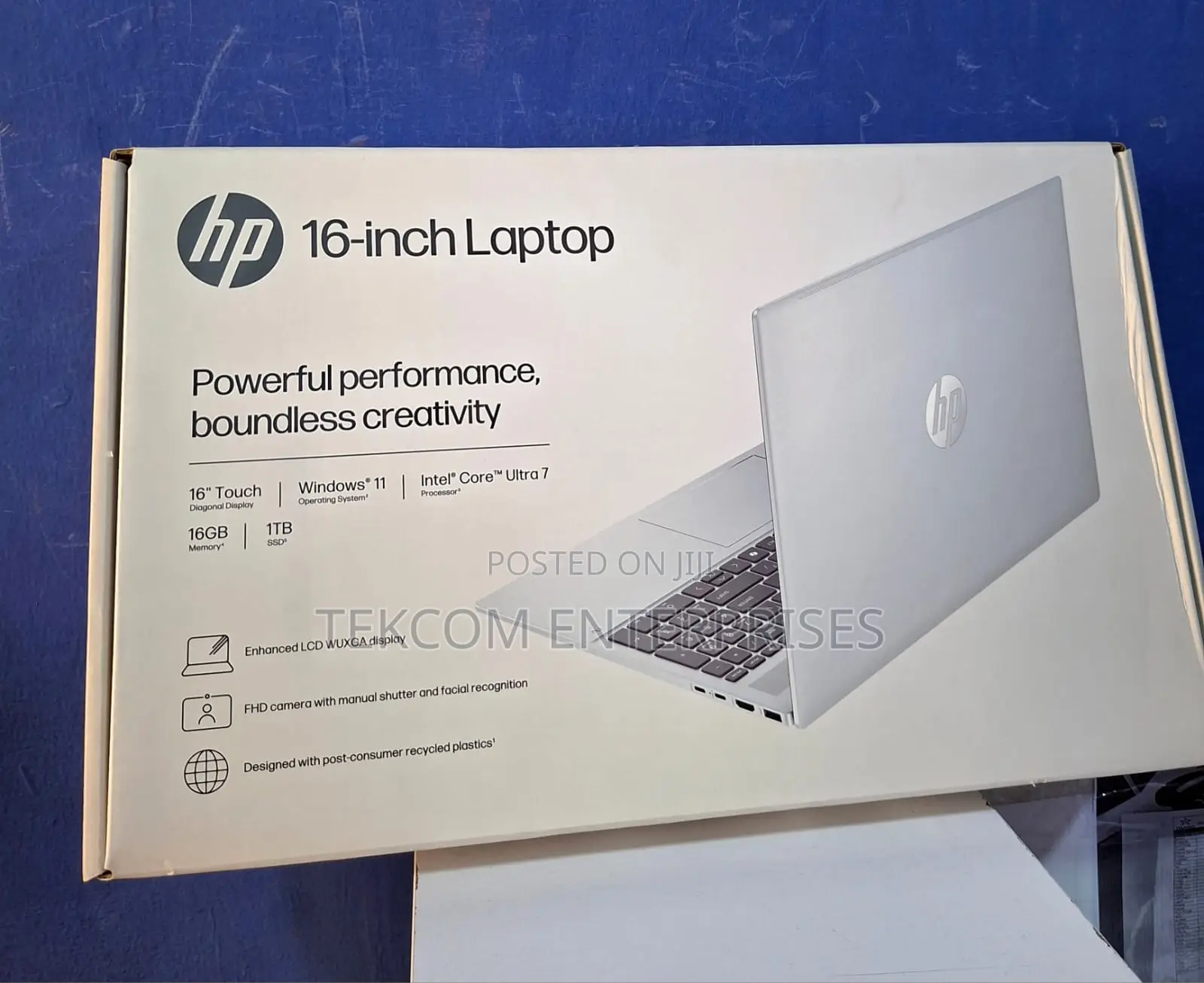 New Laptop HP OmniBook 5 16" 16GB Intel Core Ultra 7 SSD 1T