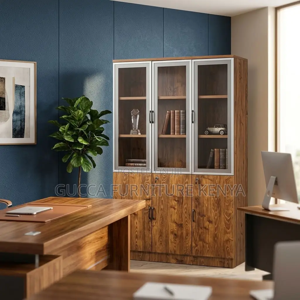 Brown Executive Wooden File Cabinet