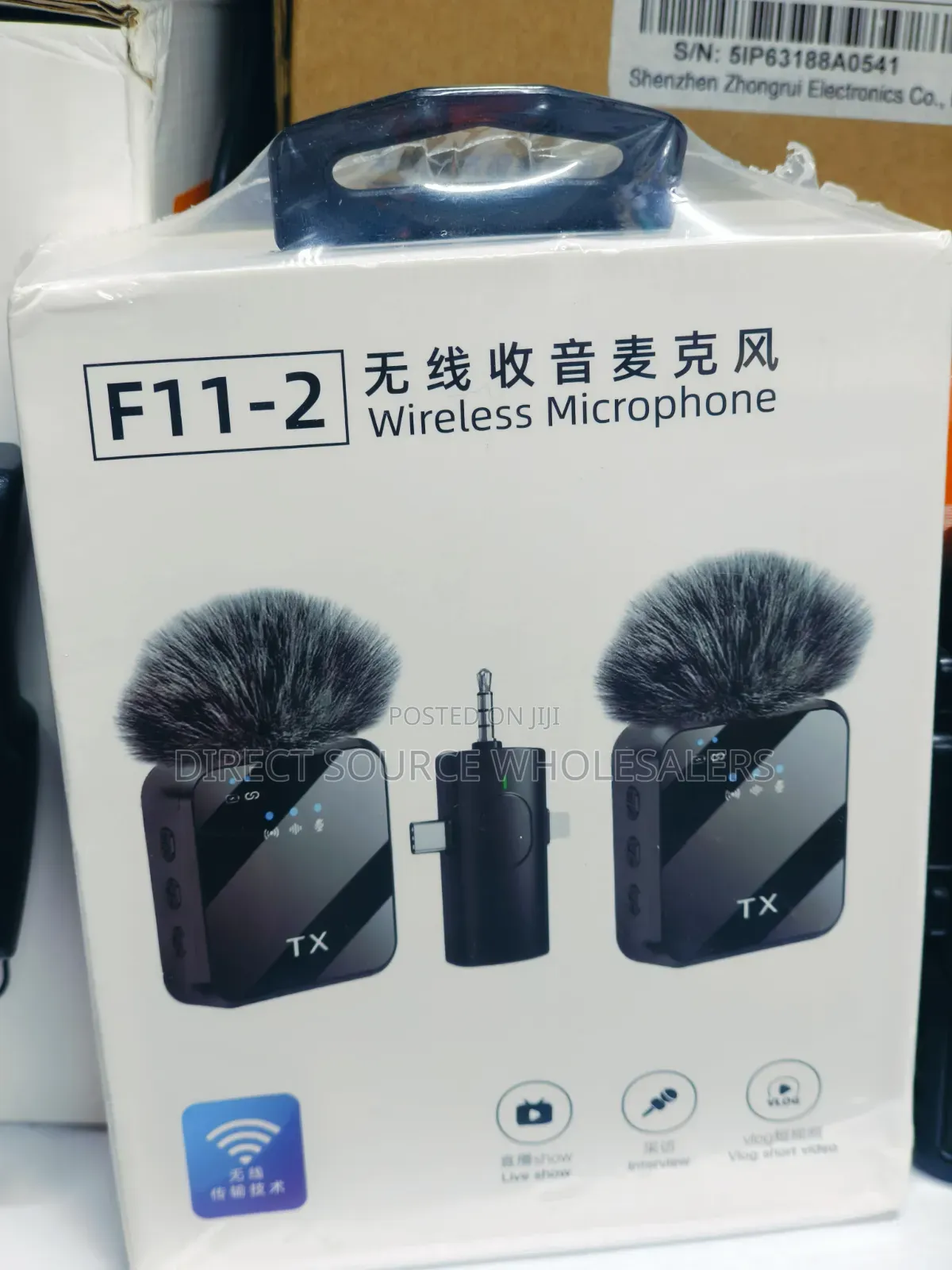 F11-2 Wireless Microphone. Best for Clear Recording for Video Making