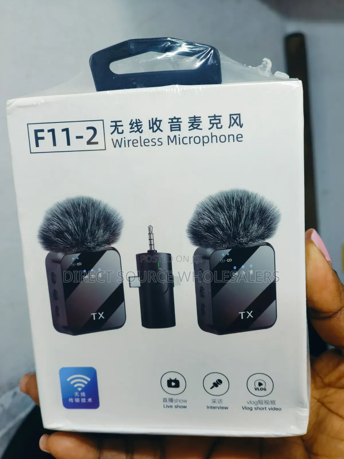 F11-2 Wireless Microphone. Best for Clear Recording for Video Making
