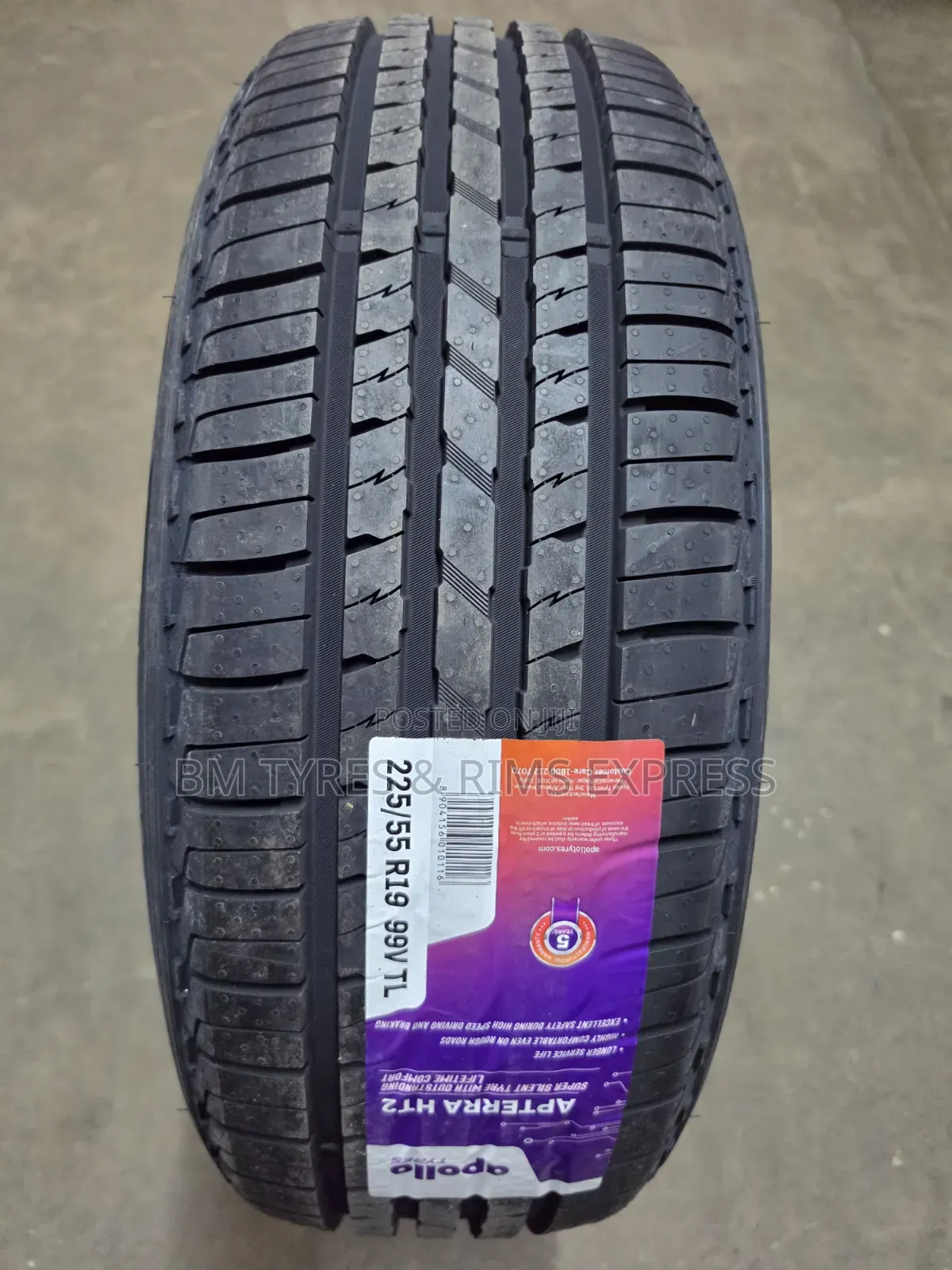 225 /55 R19 Apollo Tires (Highway) India. Ht2.