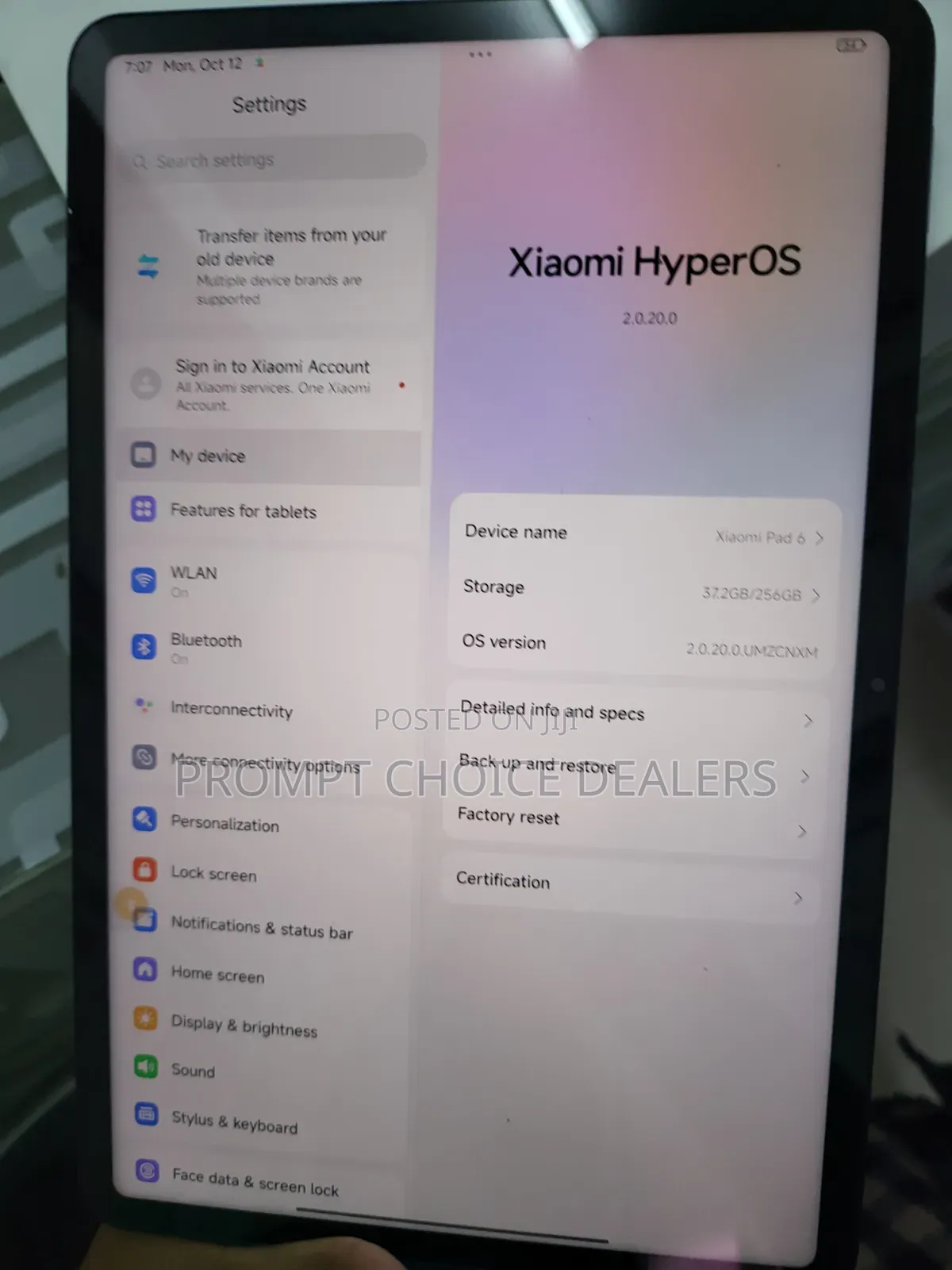 Xiaomi Pad 6 256 GB Black