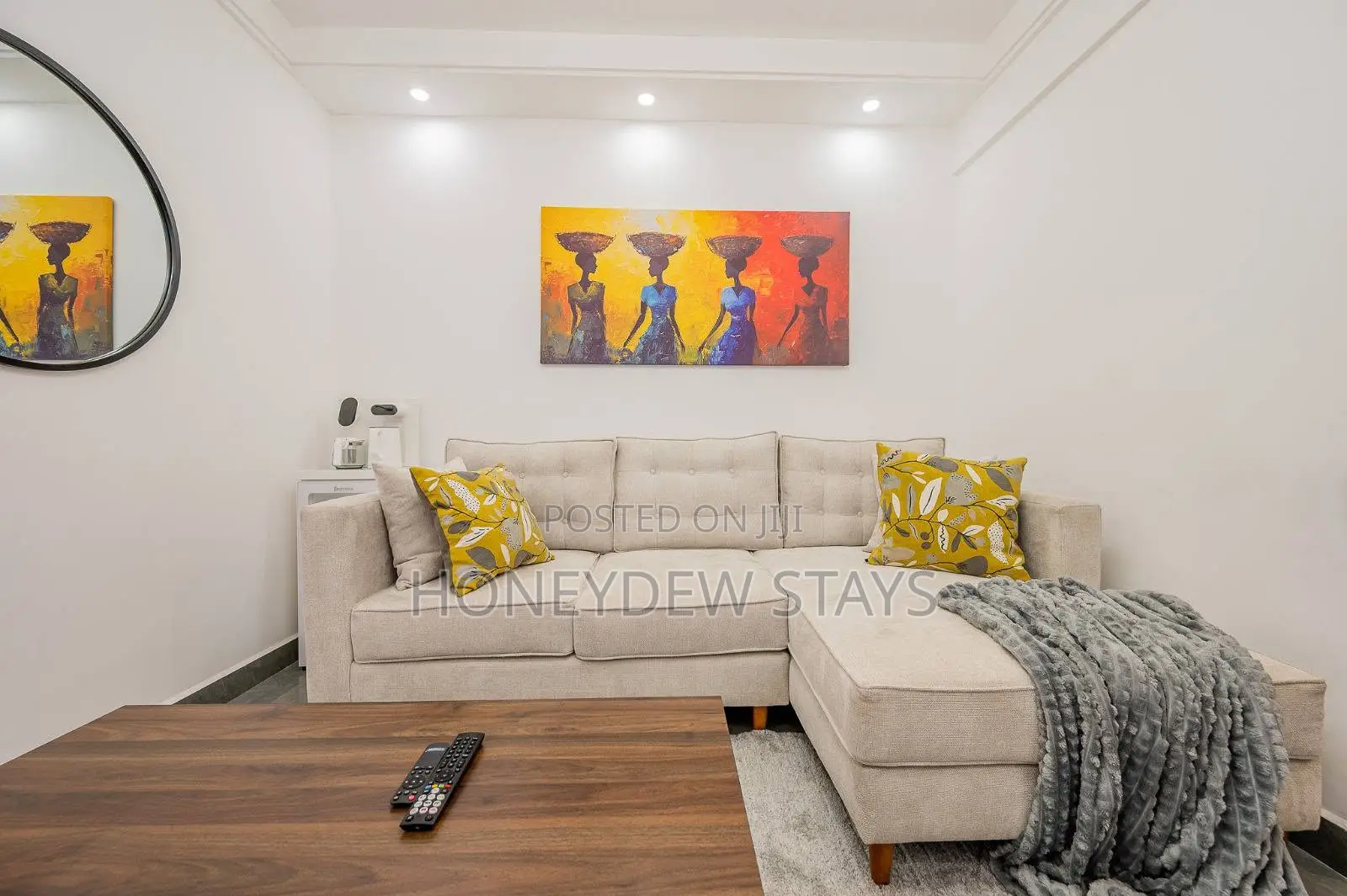 Furnished 1BR Apartment in Riverside Nairobi Near Riverside Square