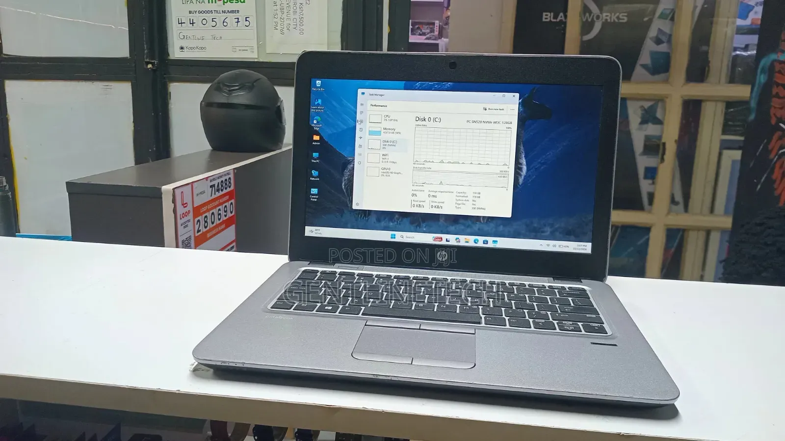 Laptop HP EliteBook 820 G3 4GB Intel Core i5 SSD 128GB