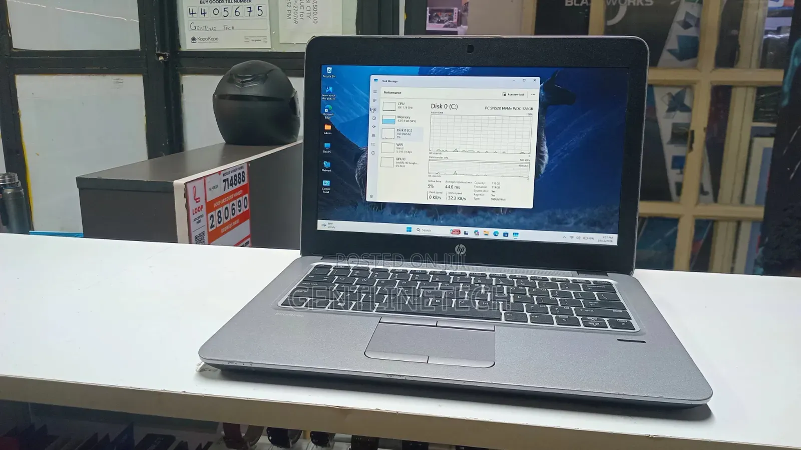 Laptop HP EliteBook 820 G3 4GB Intel Core i5 SSD 128GB