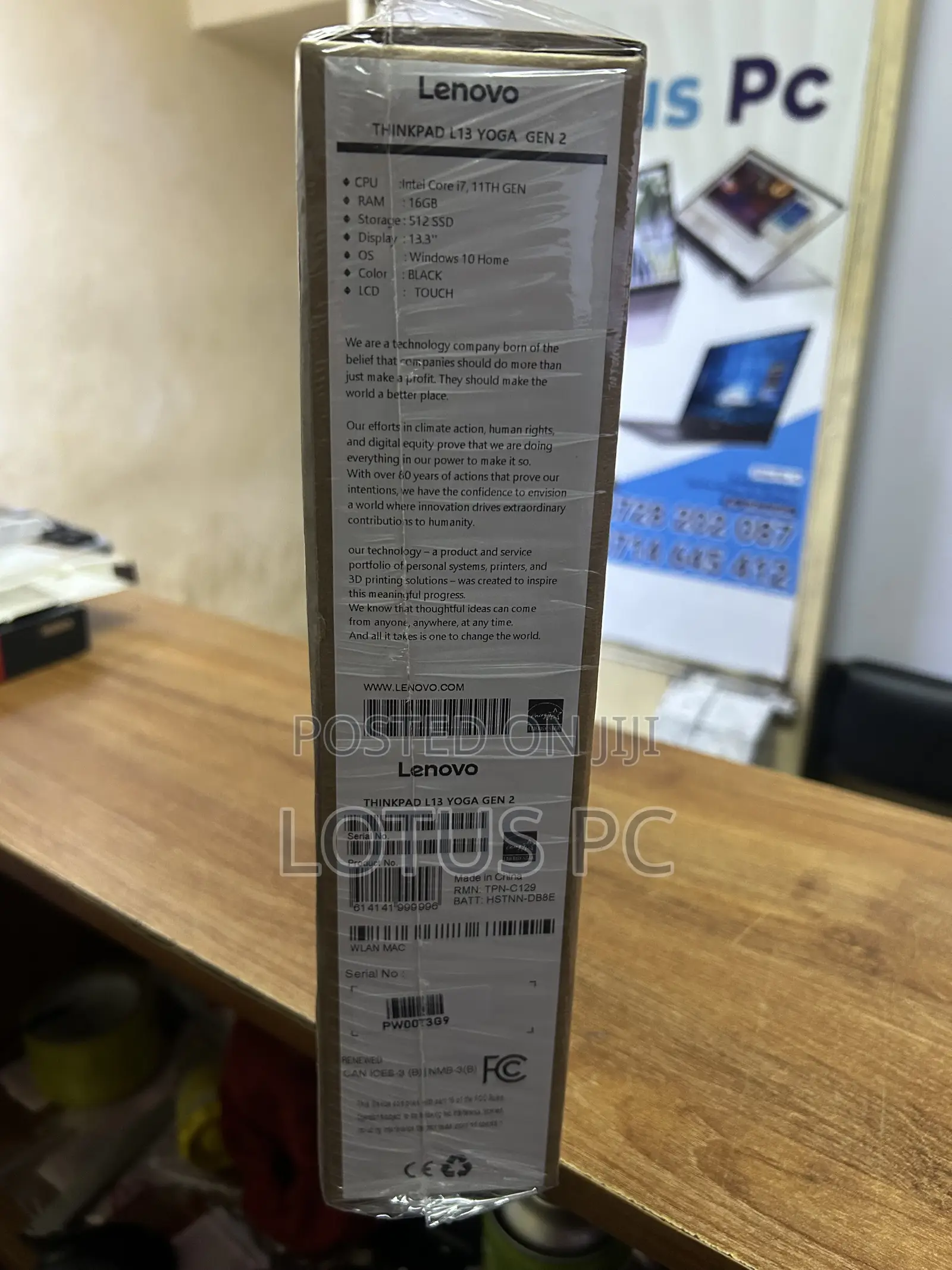 New Laptop Lenovo ThinkPad L13 Yoga 16GB Intel Core i7 SSD 512GB