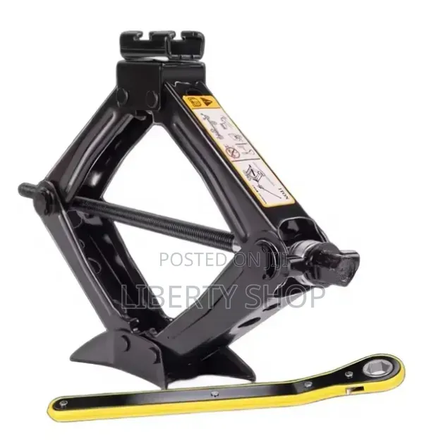 2 Tonnes Ratchet Scissor Car Jack – Heavy Duty Manual Vehicle Lift
