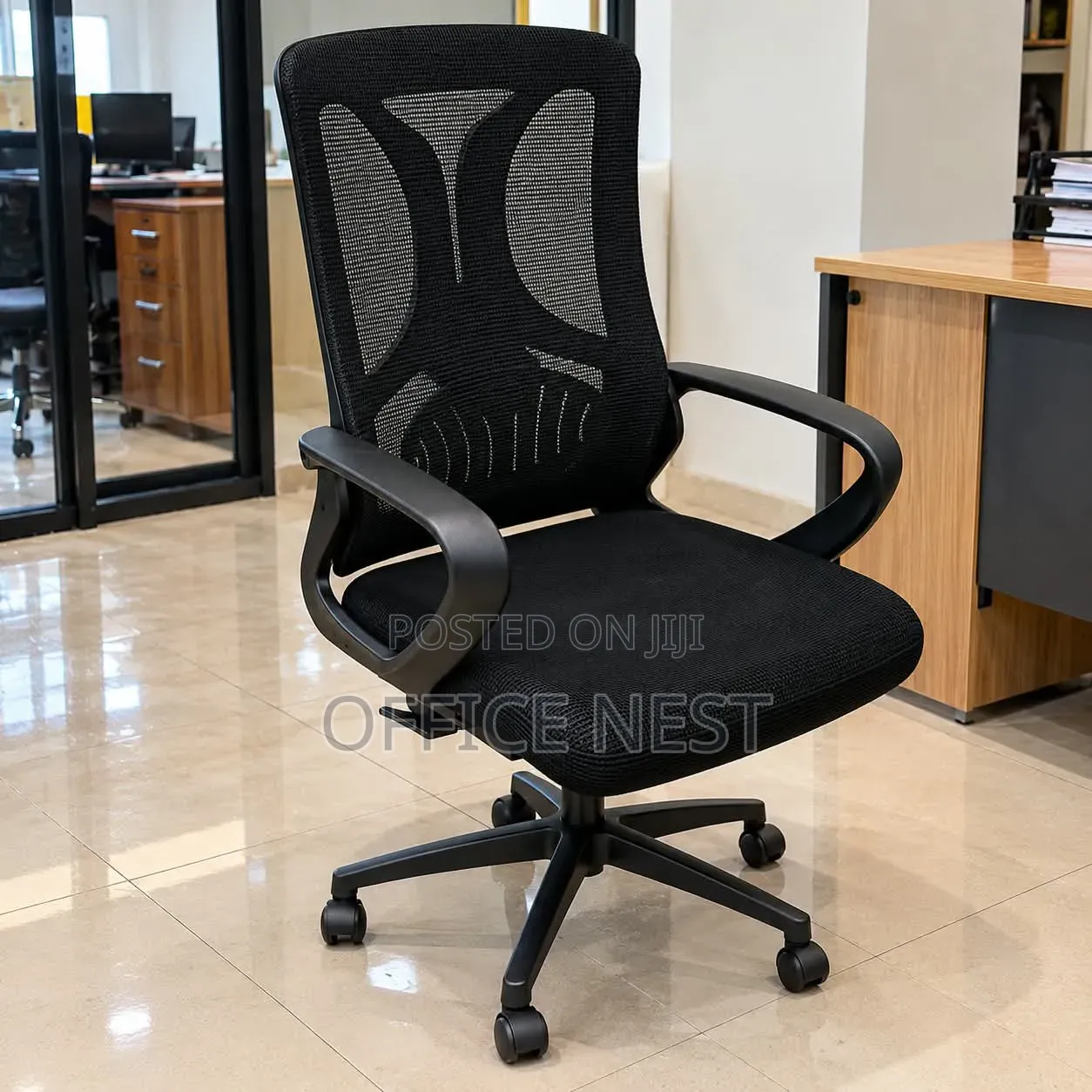 Ergonomic Mesh Office Chair – Adjustable Swivel Computer Chair