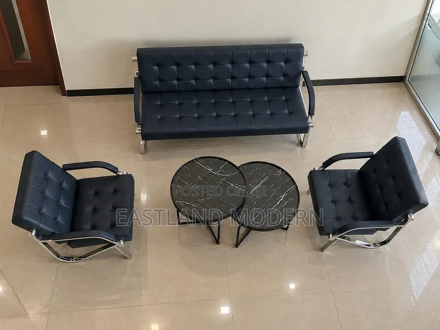 Executive Office Sofa Set – 3 Seater and 2 Single Sofas