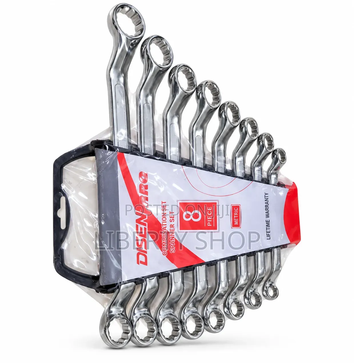 8-Piece Double Ring Spanner Set – Heavy Duty Combination Ring Wrenches