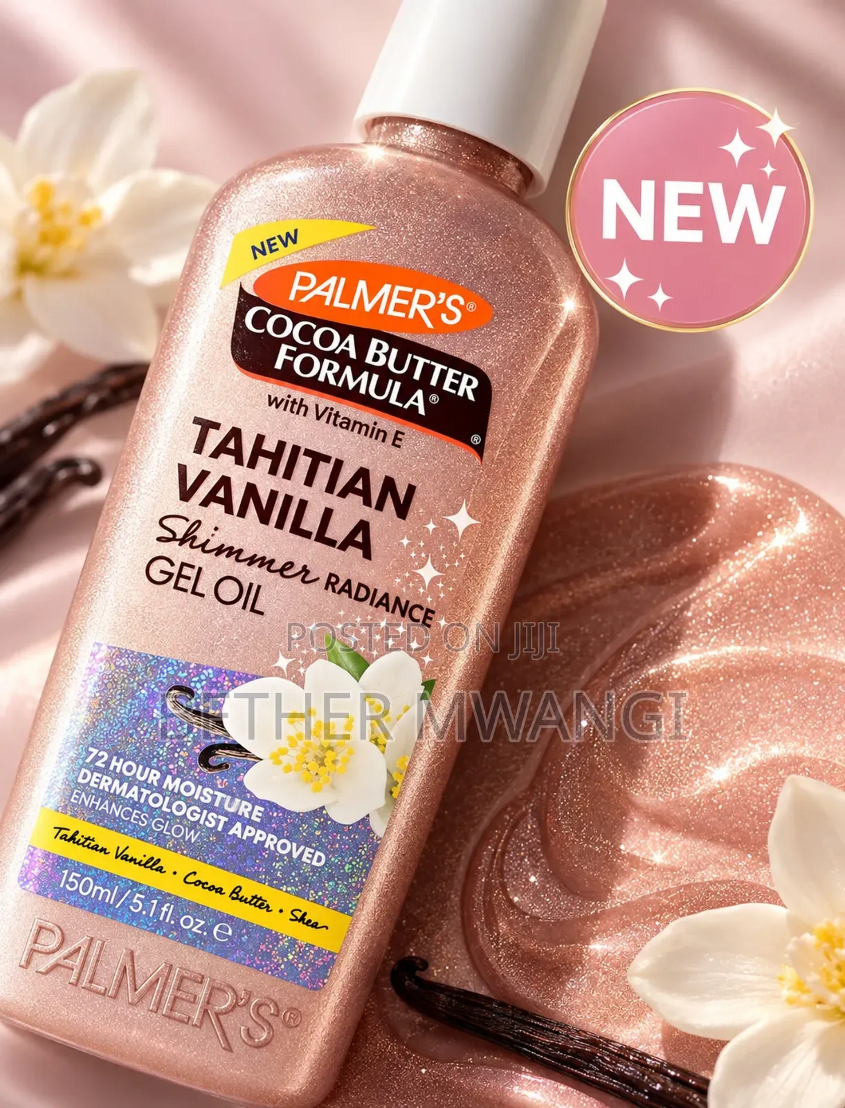 Palmer's Cocoa Butter Tahitian Vanilla Shimmer Radiance Gel Oil