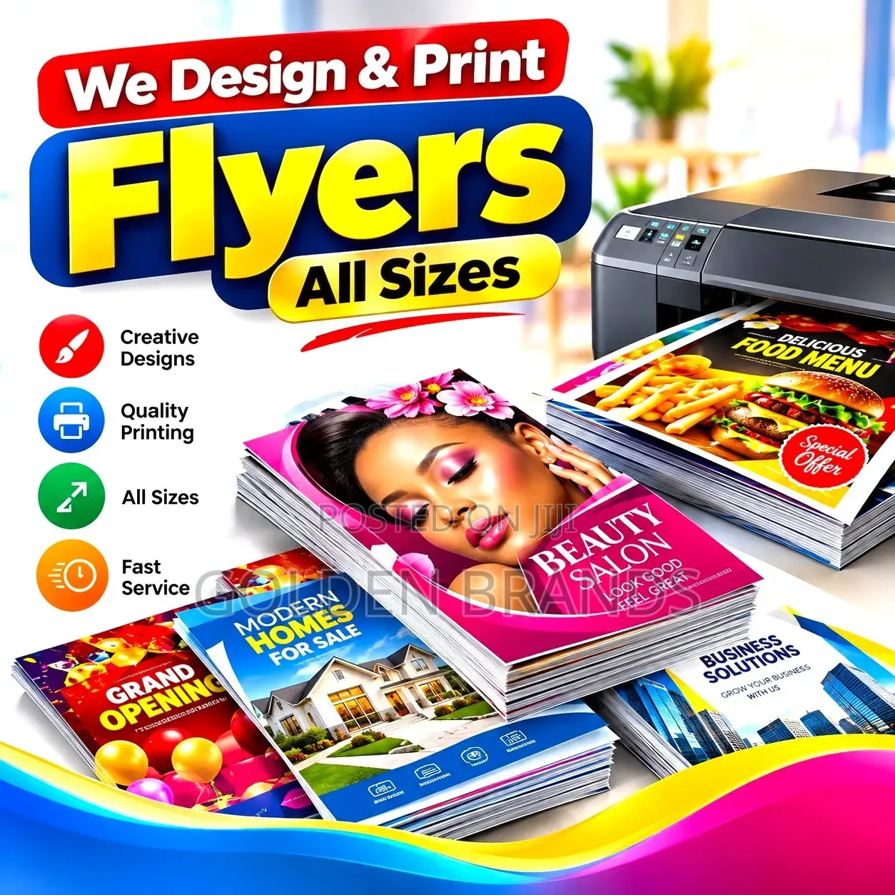 Flyer Design & Printing–All Sizes, Quality Guaranteed! A5, A6 Etc