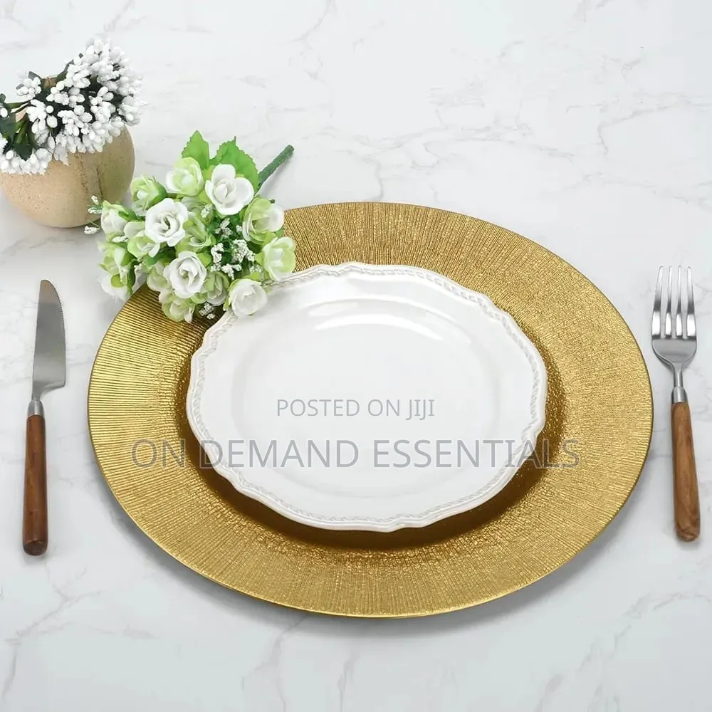 13 Inch Gold Charger Plates