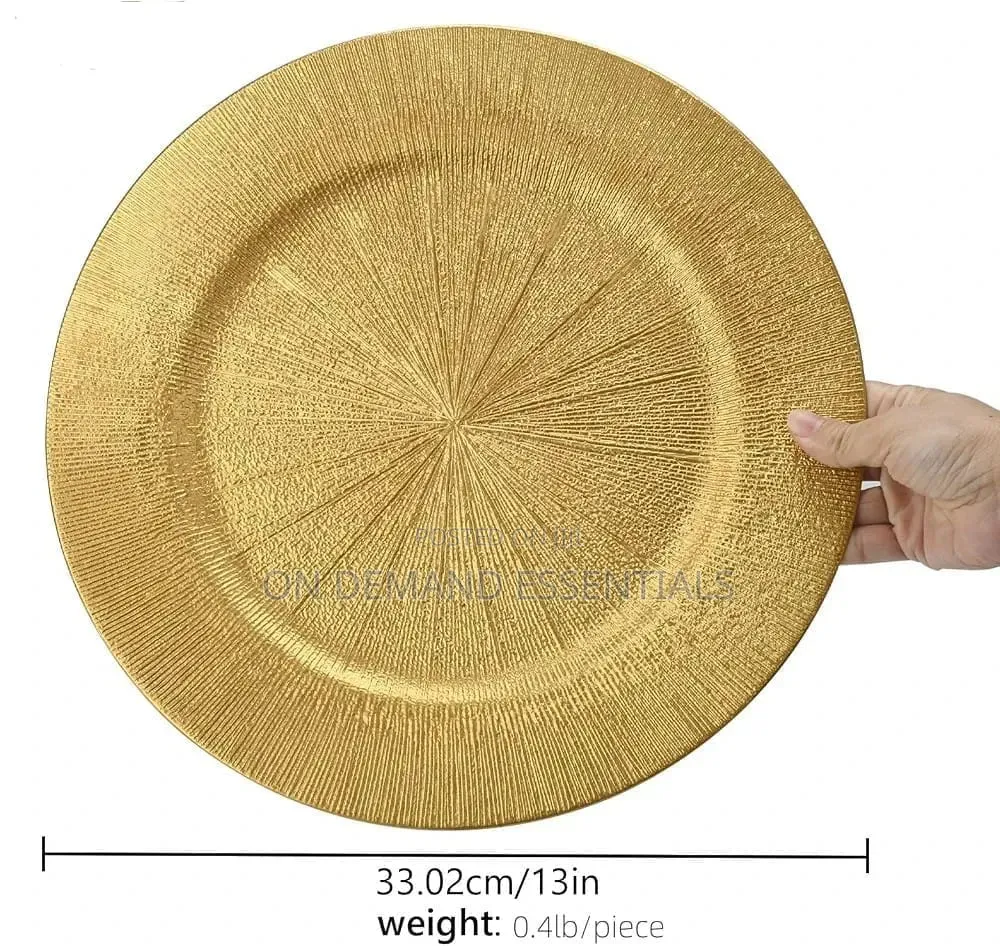 13 Inch Gold Charger Plates