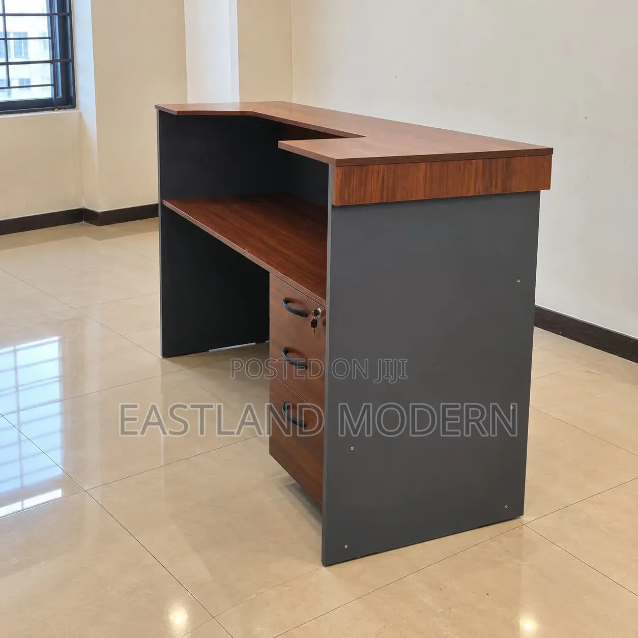 Modern Wooden Reception Desk