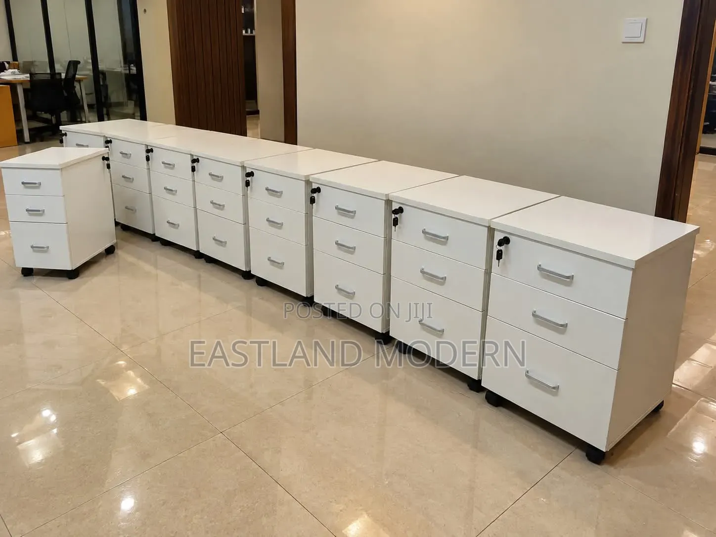 White Office Pedestal Drawers