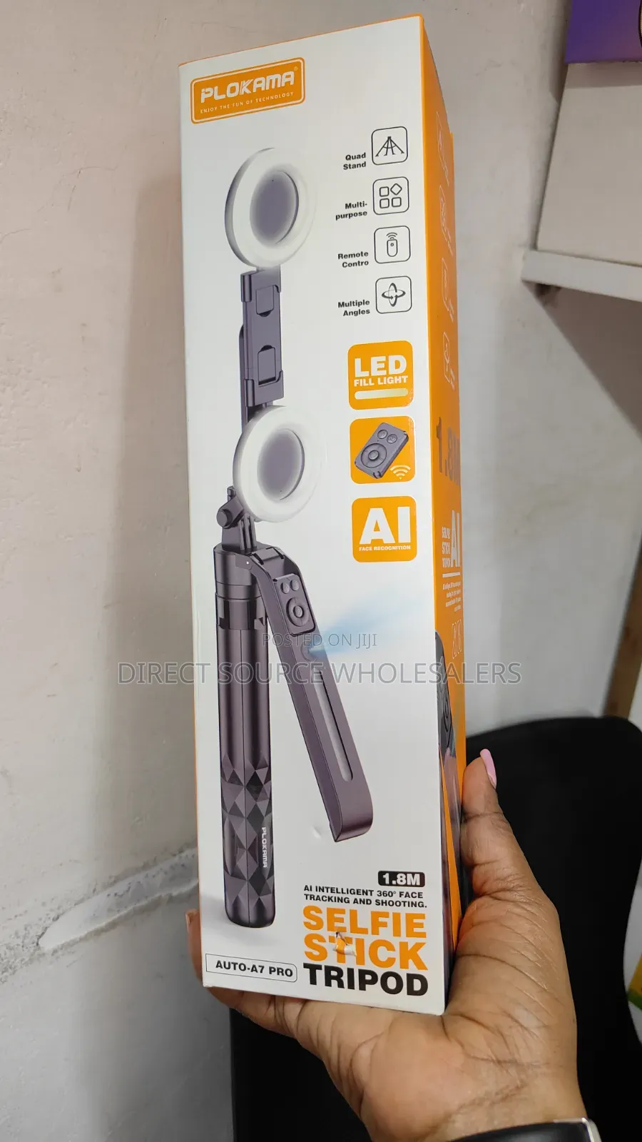AI Plokama Shooting Gimbal Stabilizer Tripod With Two Led Lights