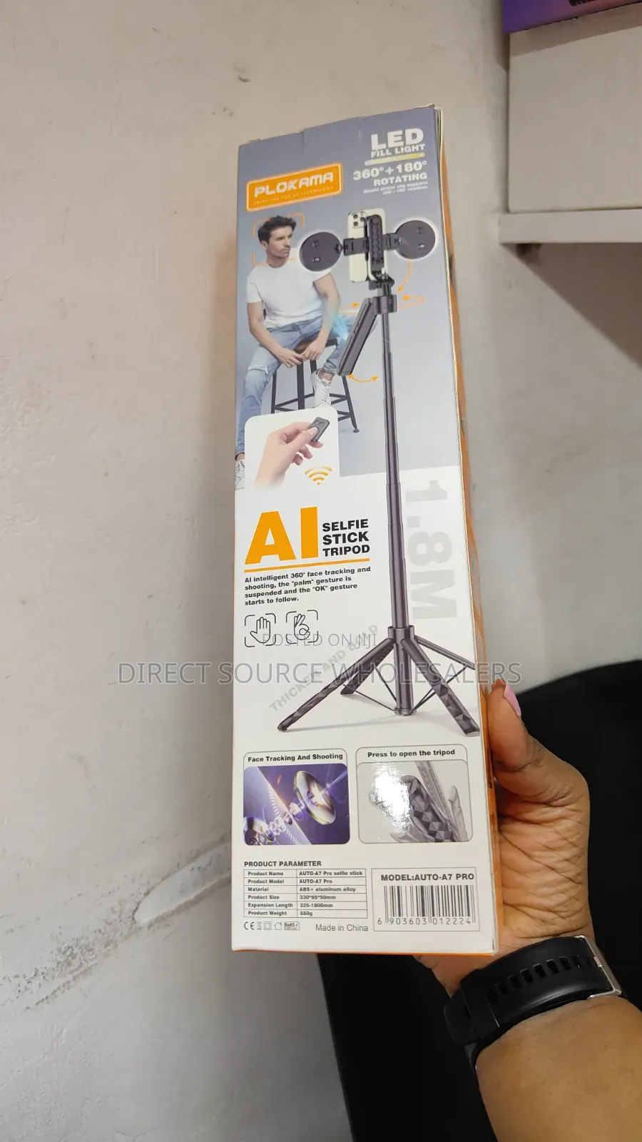 AI Plokama Shooting Gimbal Stabilizer Tripod With Two Led Lights