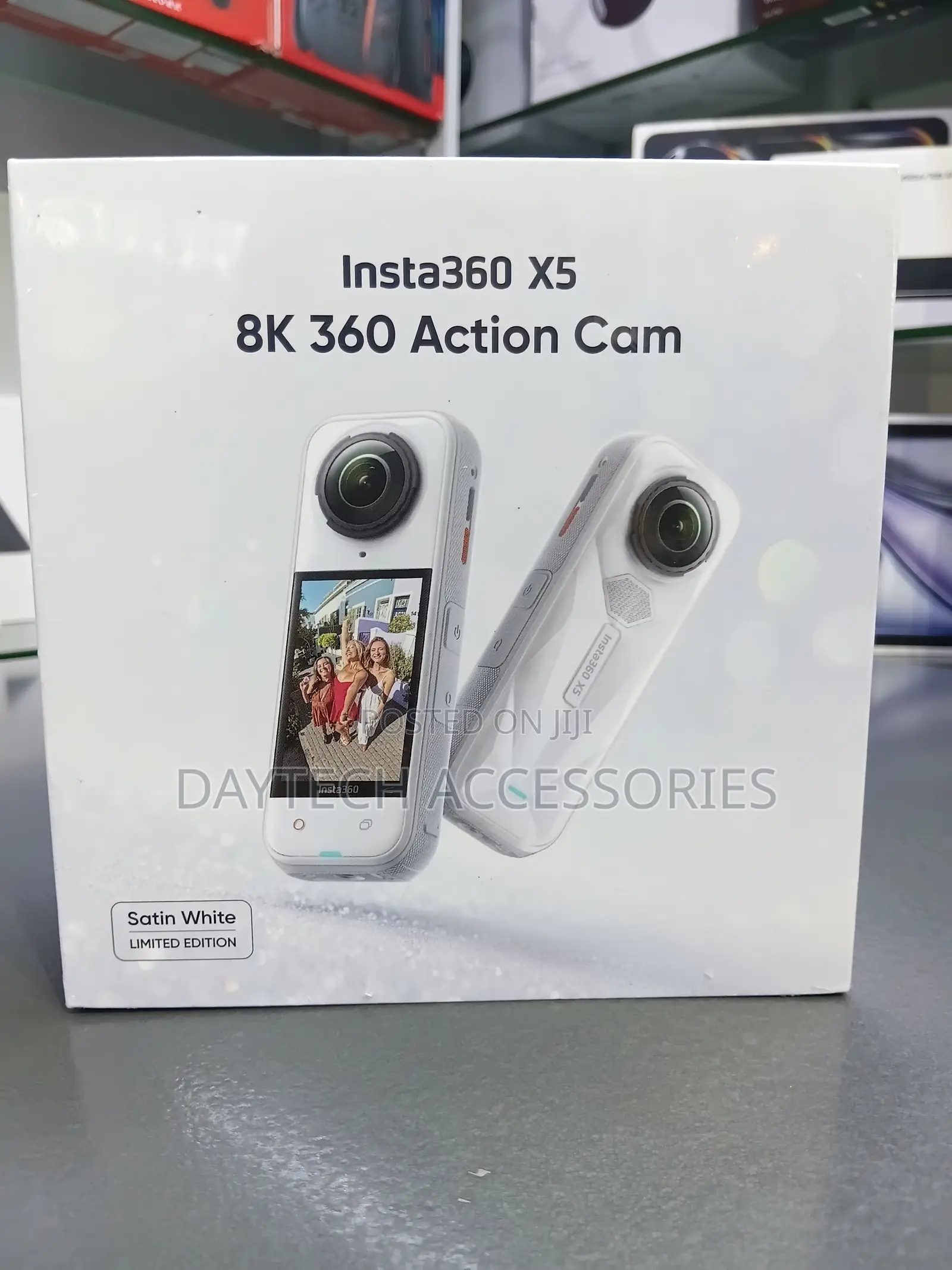 The Insta360 X5 8K 360 Action Cam (Satin White Limited Edition)