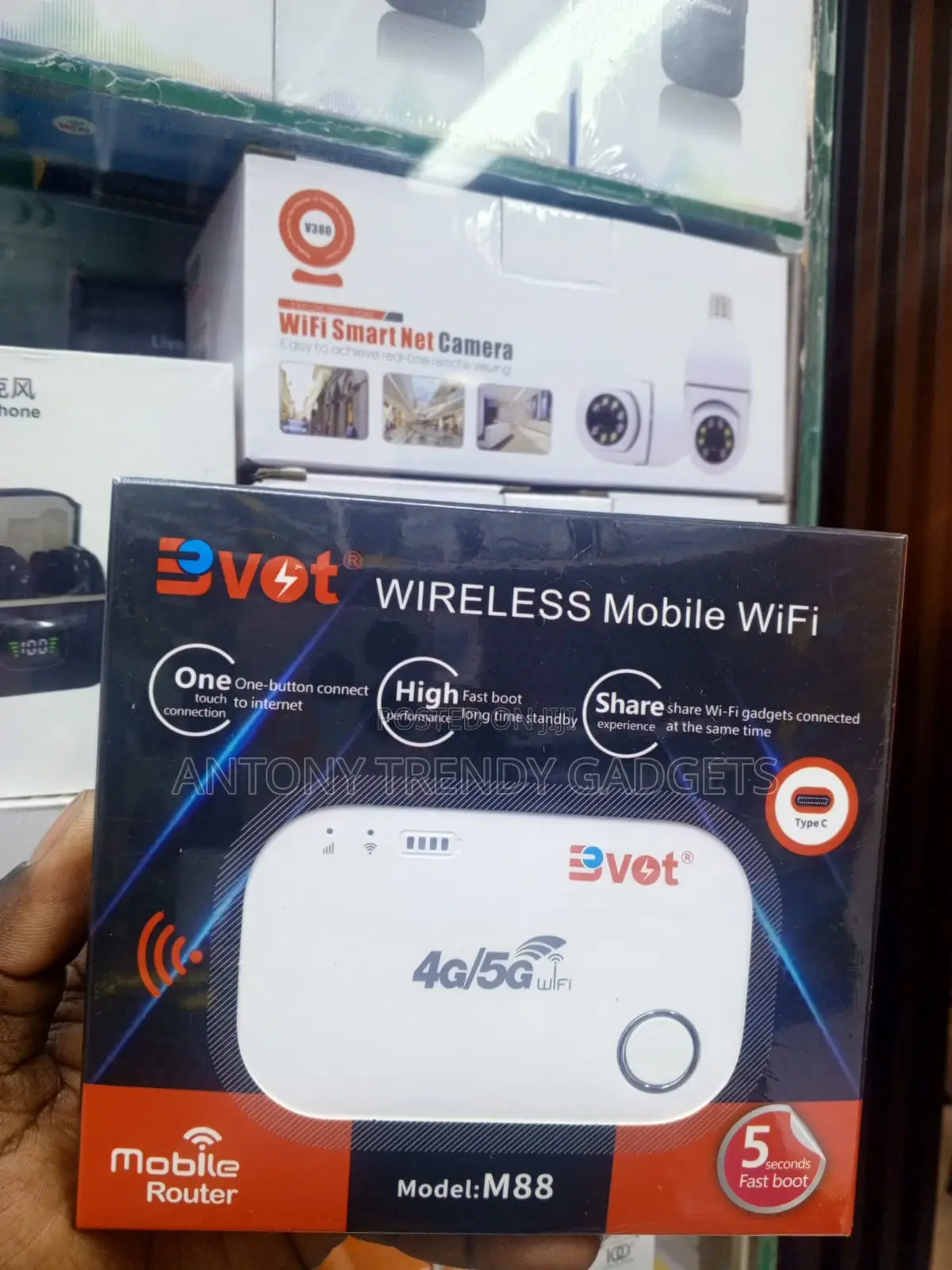BVOT M88 4G LTE Portable MiFi Router With 150Mbps Speed