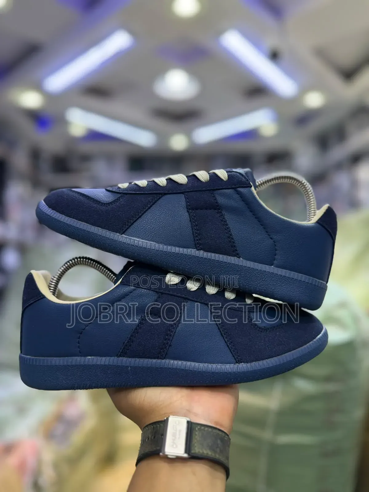 Maison Margiela Calfskin Blue Sneakers