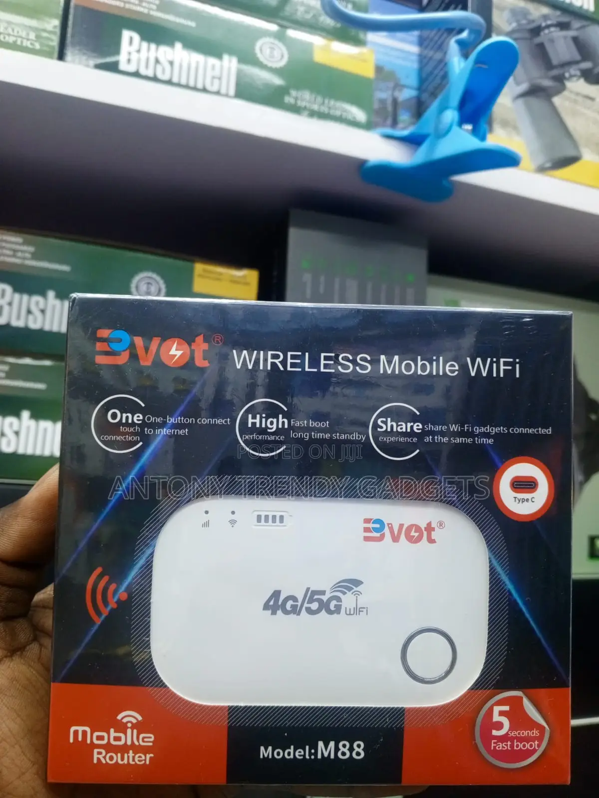 BVOT M88 Travel WiFi Router With Rechargeable Battery