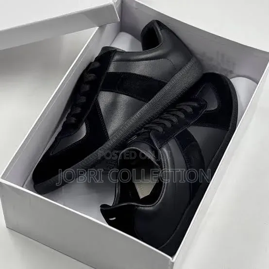 Maison Margiela Calfskin “ Black Sneakers