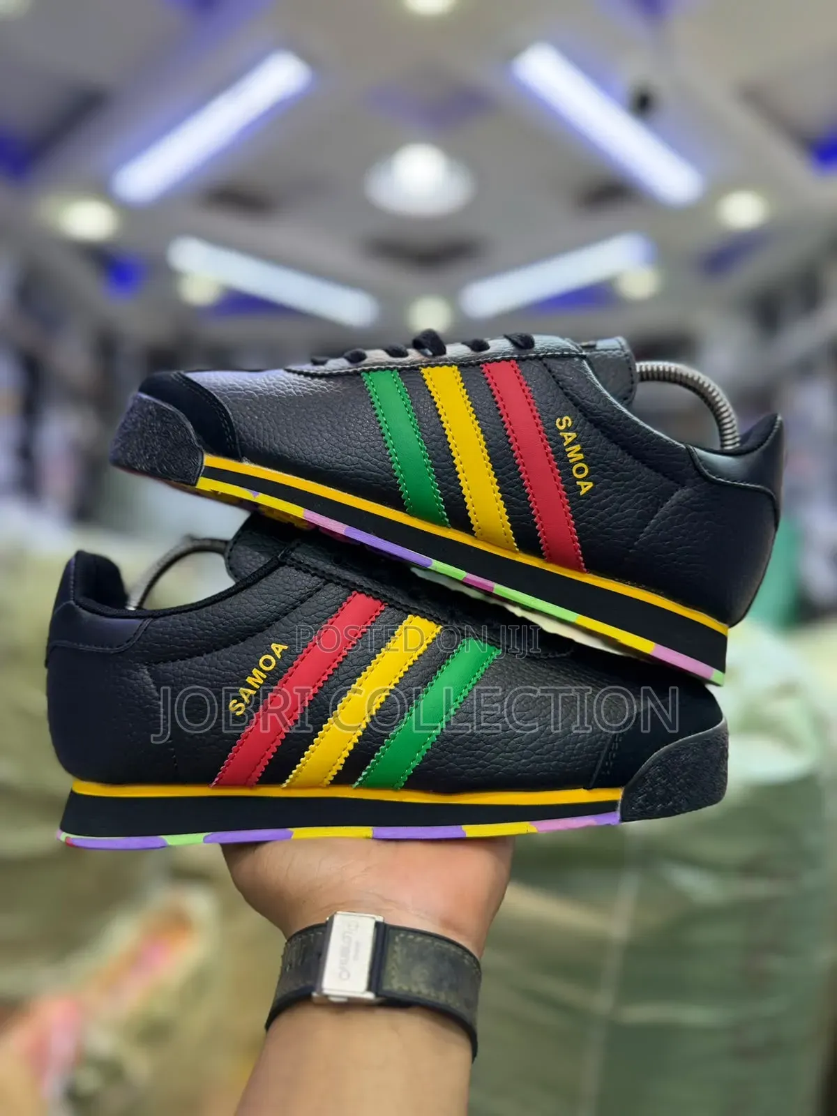 Adidas Samoa “ Rasta Quality Leather Sneakers